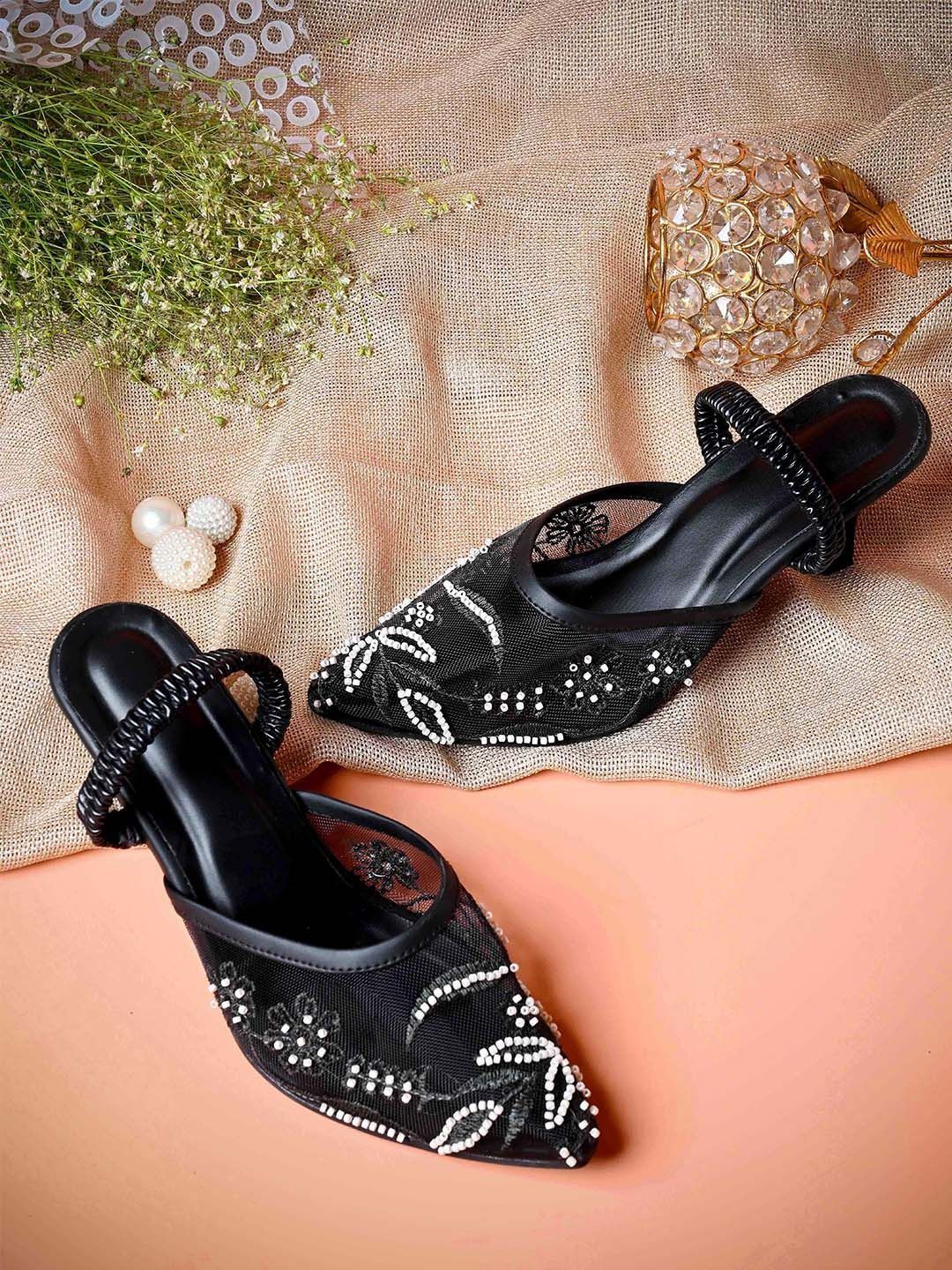 Try Me Embellished Stiletto Mules