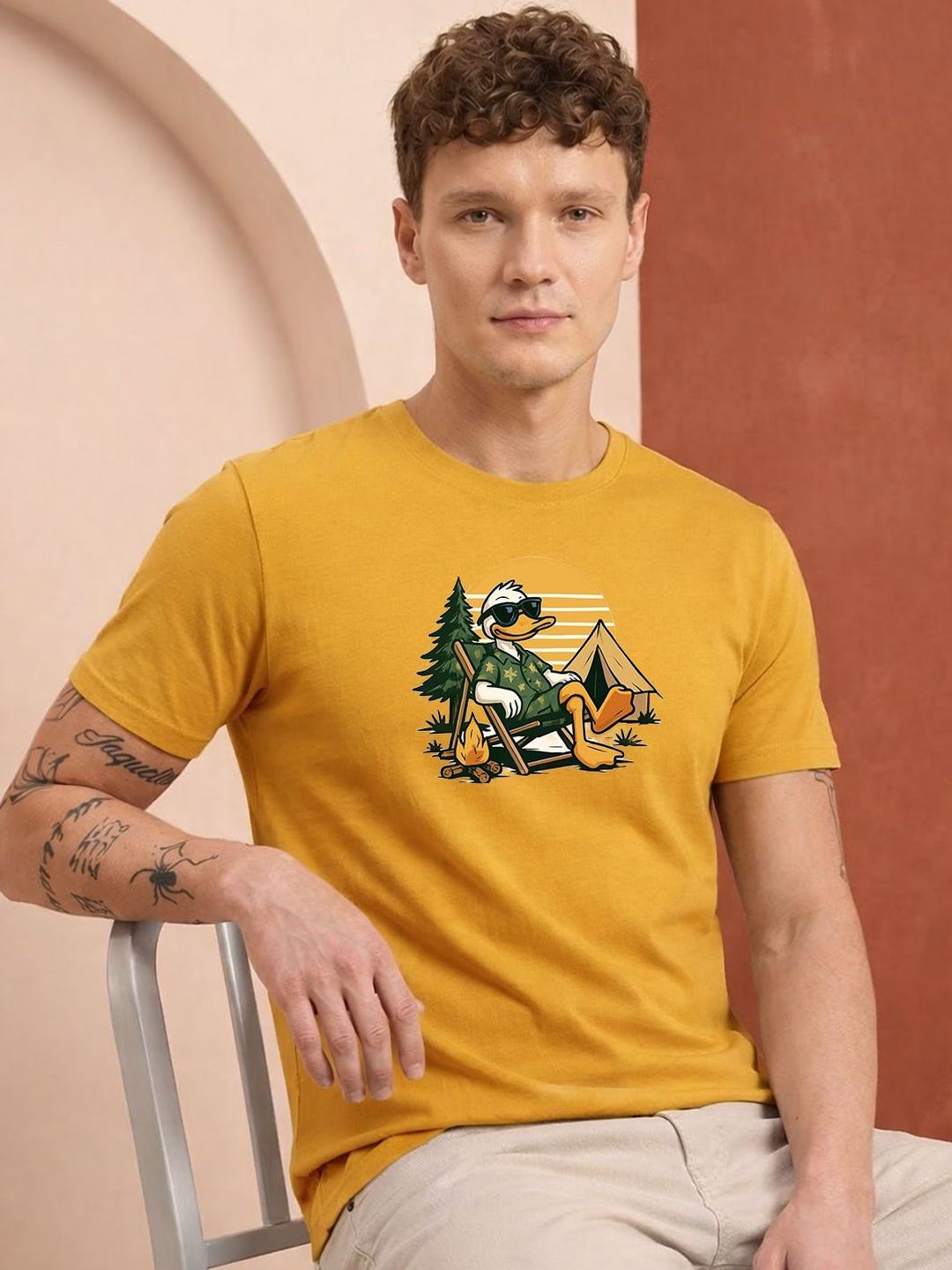 HERE&NOW Men Printed T-shirt