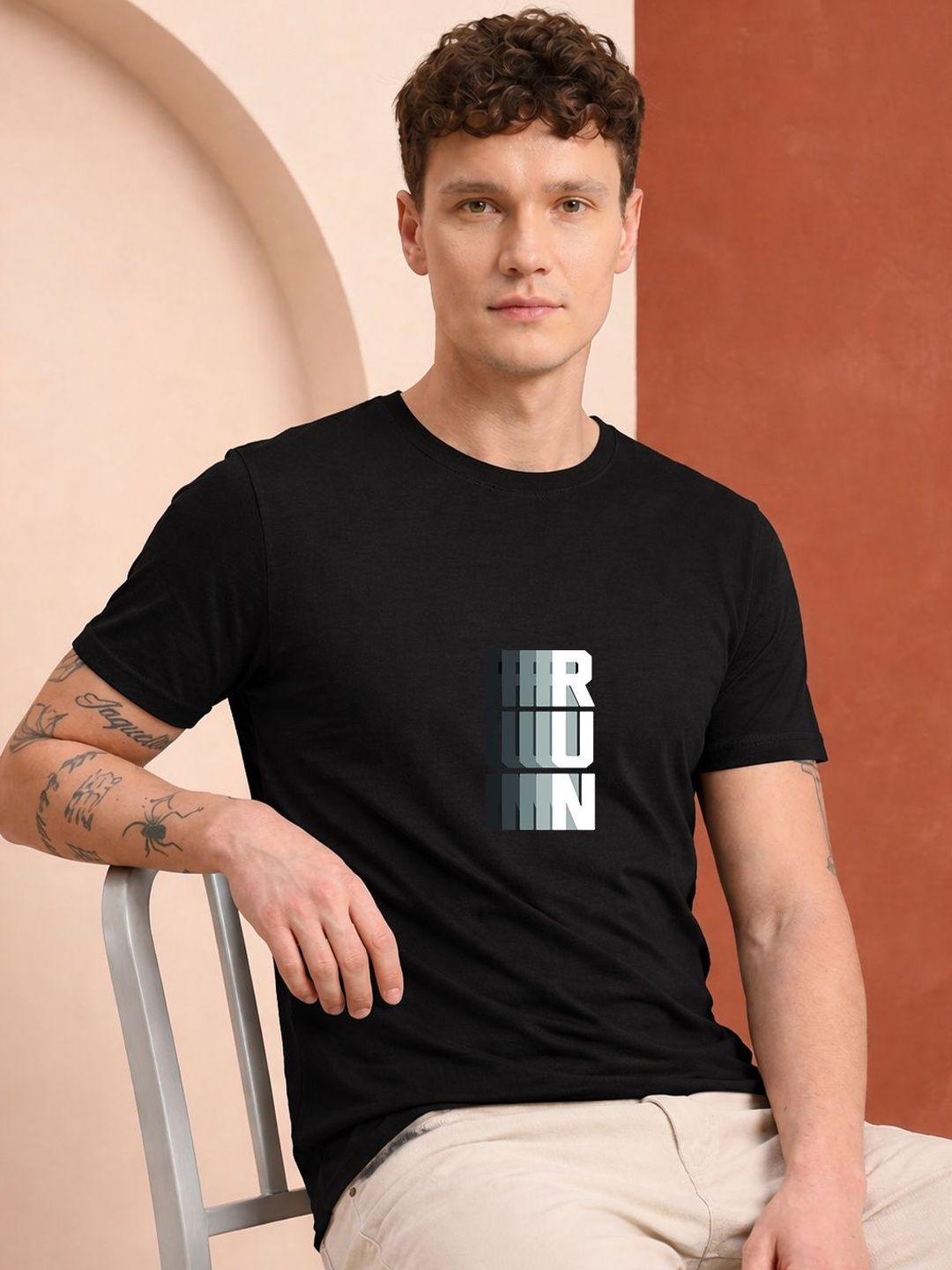 HERE&NOW Men Printed T-shirt