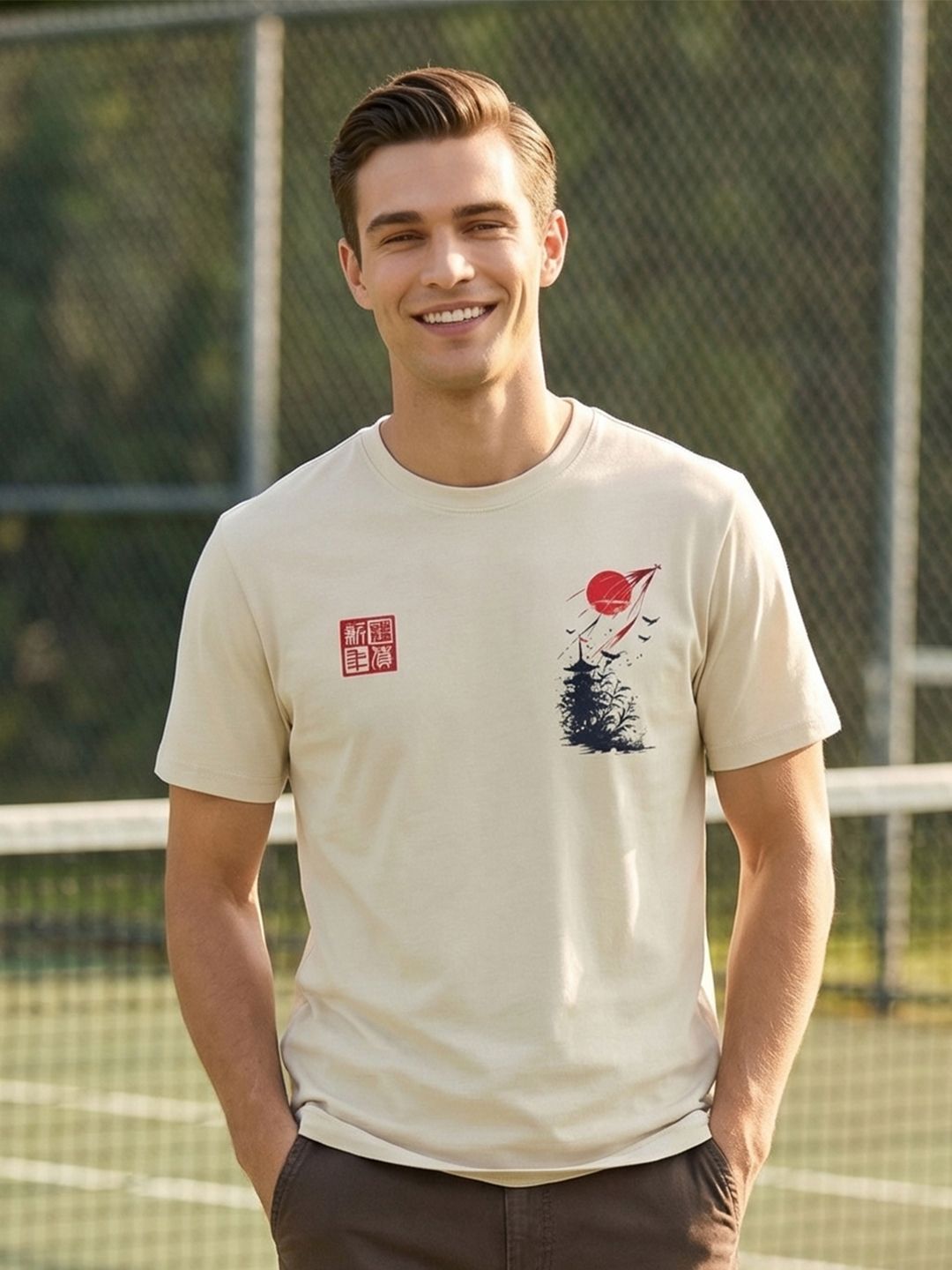 NOBERO Men Printed T-shirt