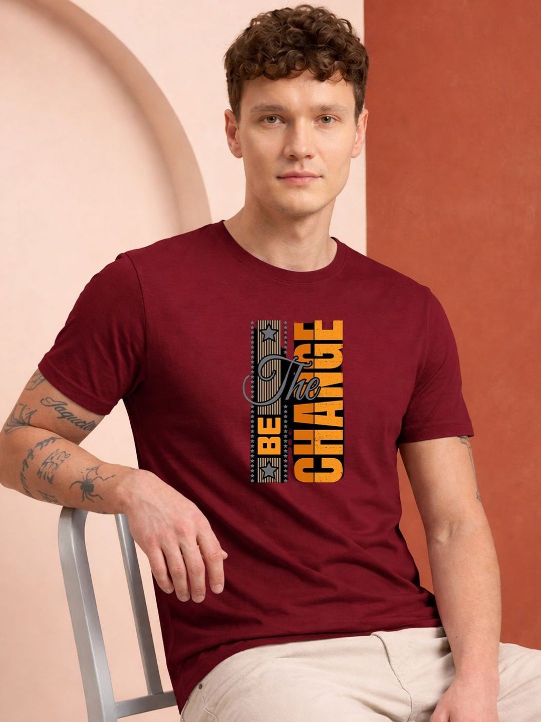 HERE&NOW Men Printed T-shirt