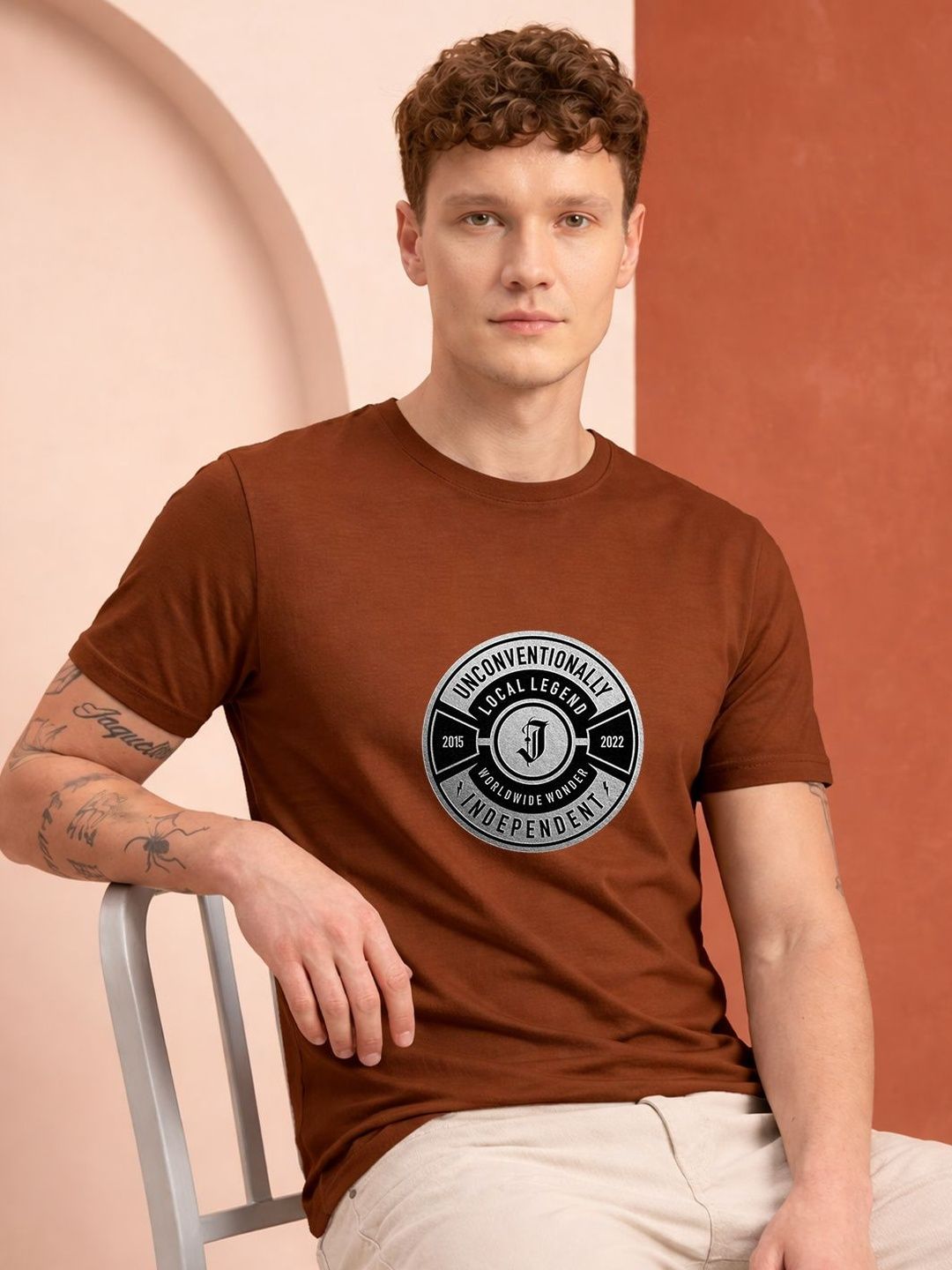 HERE&NOW Men Printed T-shirt