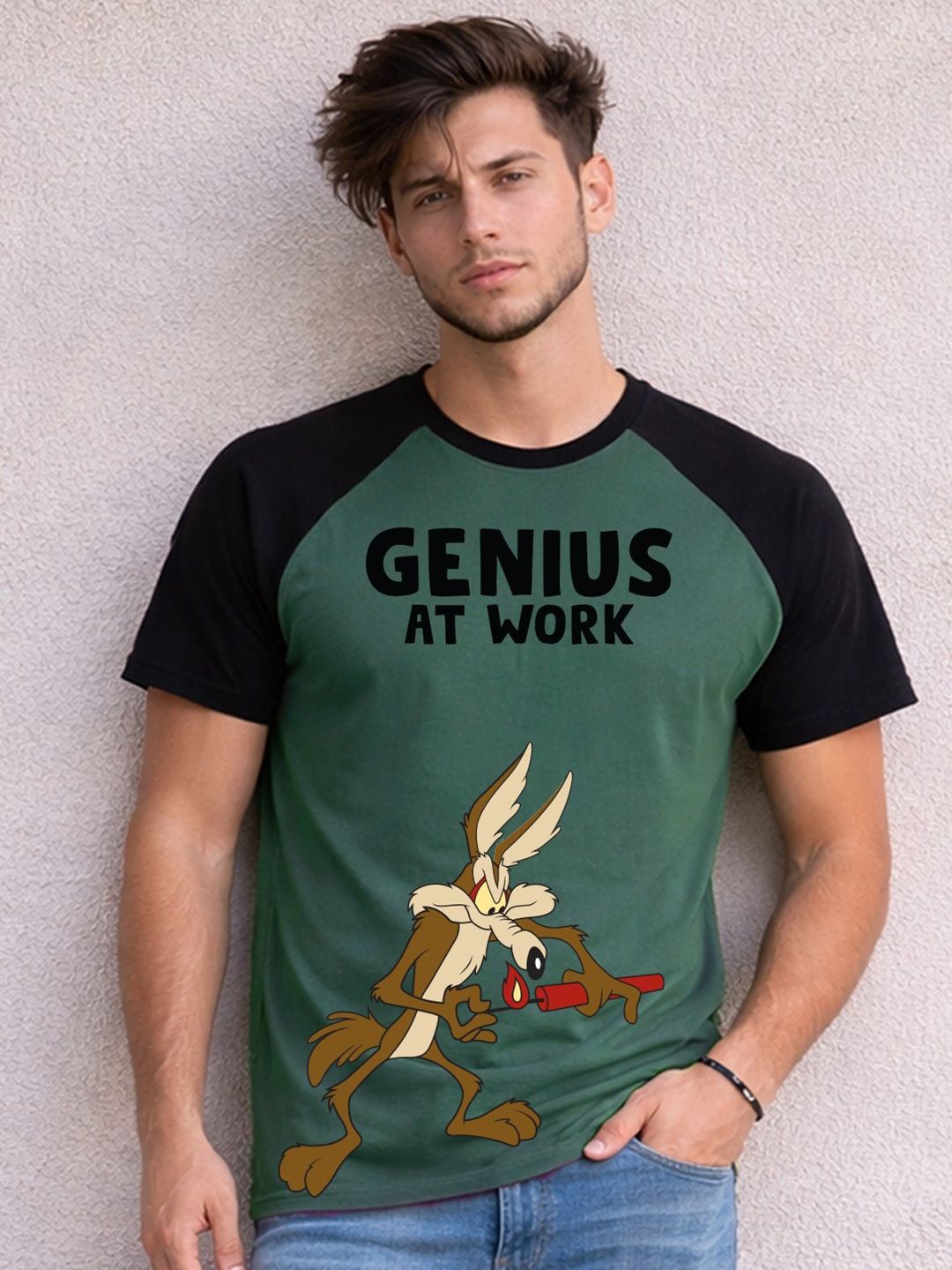 Kook N Keech Men half sleeve Looney Tunes printed T-shirt