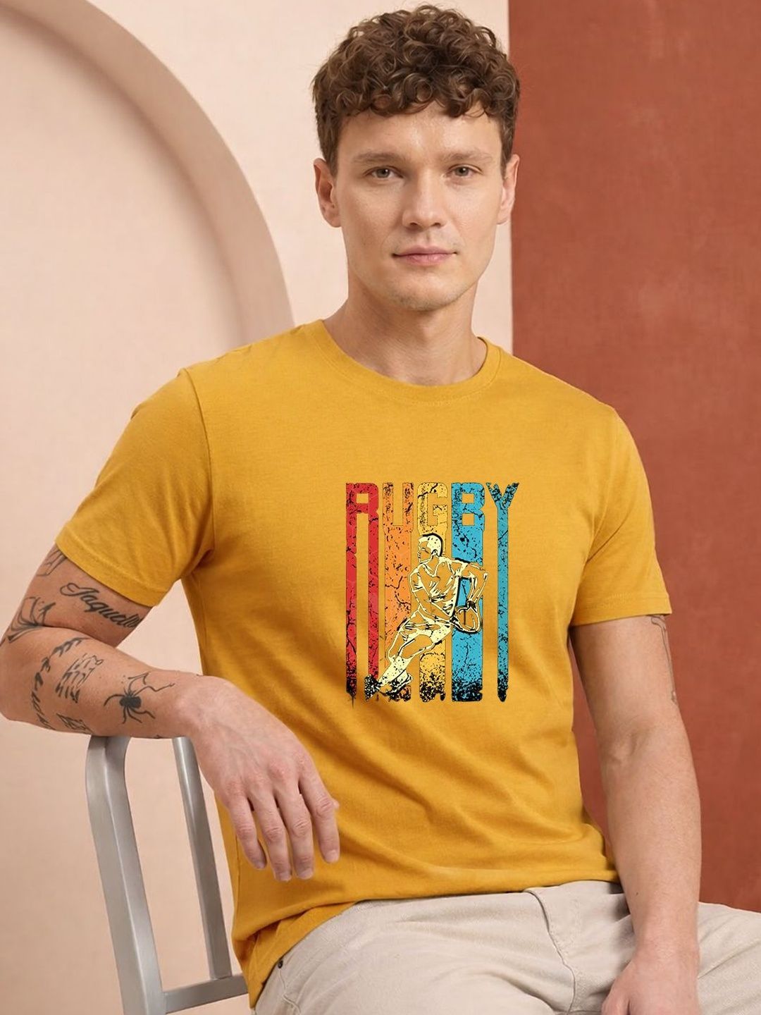 HERE&NOW Men Printed T-shirt