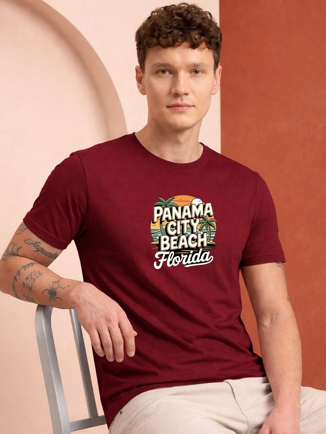 HERE&NOW Men Printed T-shirt