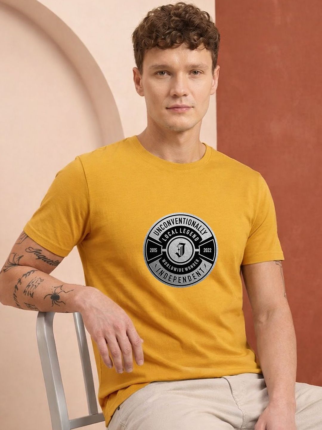 HERE&NOW Men Printed T-shirt