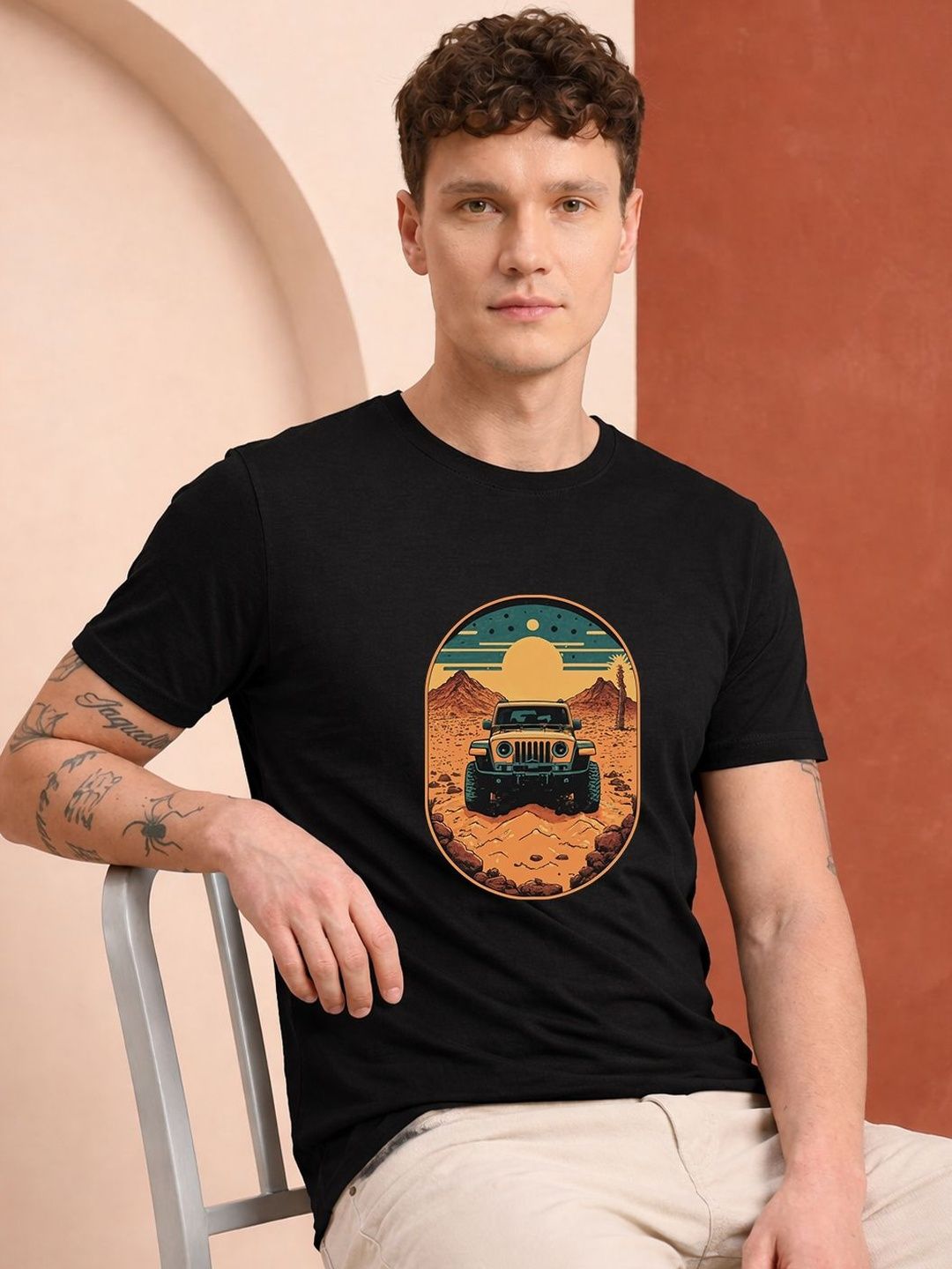 HERE&NOW Men Printed T-shirt