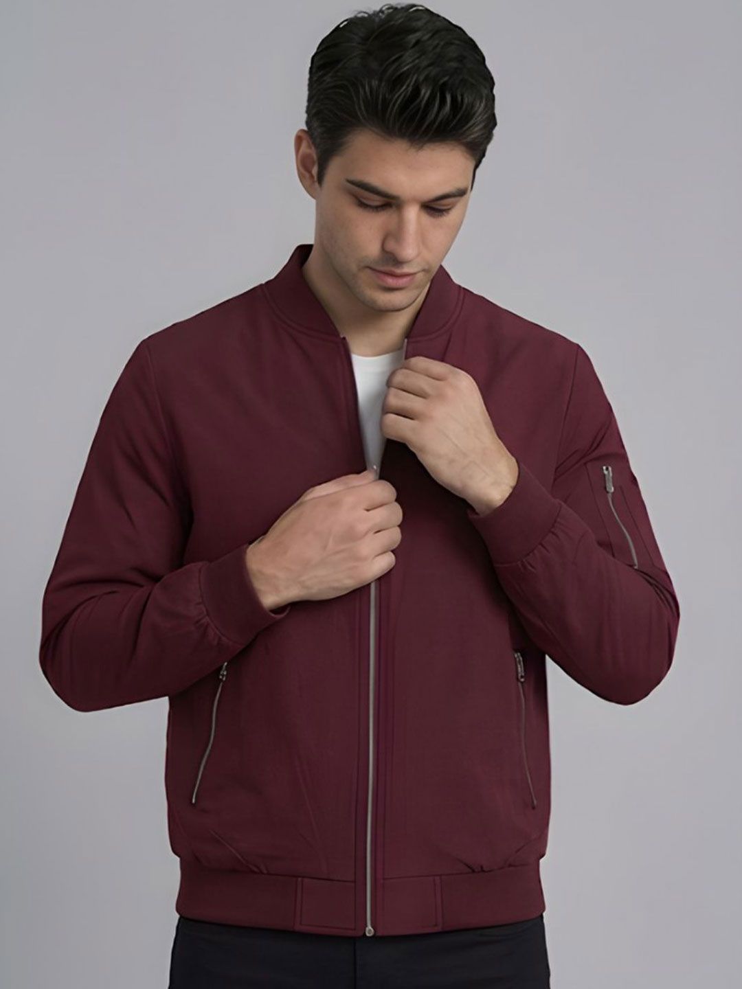 CARABA Men Windcheater Bomber Jacket
