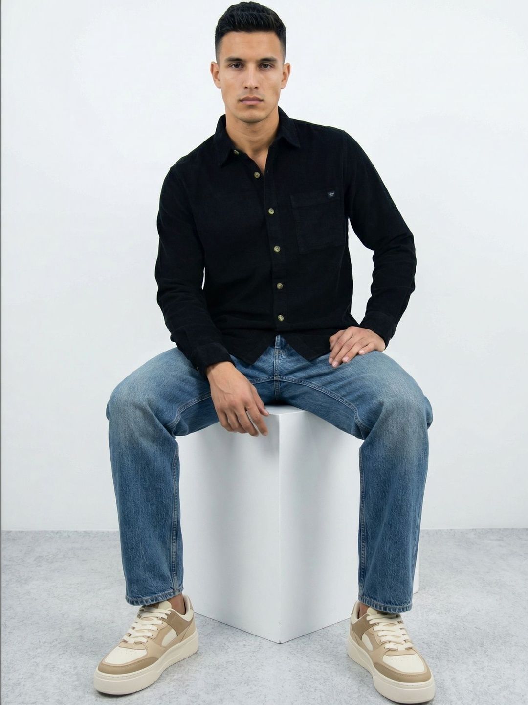 Zonny Men Premium Striped Casual Shirt