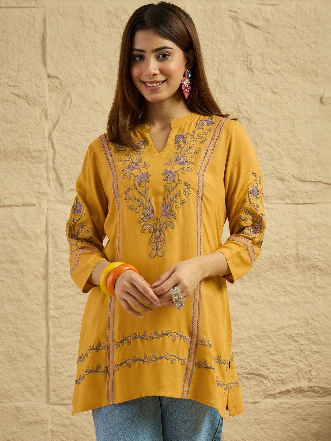 Anouk Anouk Embroidered Thread Work Thread Work Kurti
