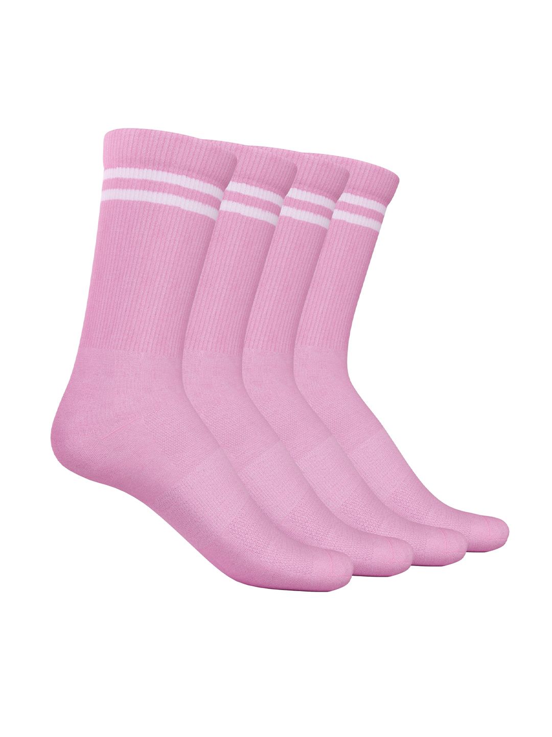 TalkingSox Unisex Pack Of 4 Striped Bamboo Crew-Length Socks