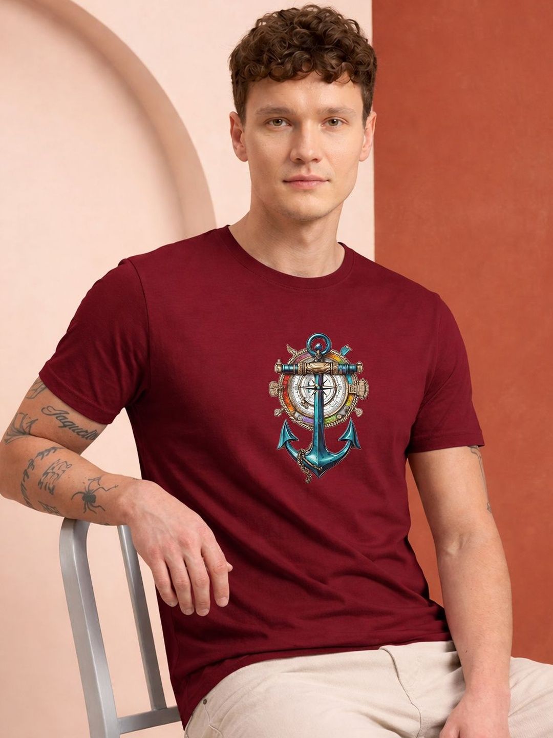 HERE&NOW Men Printed T-shirt