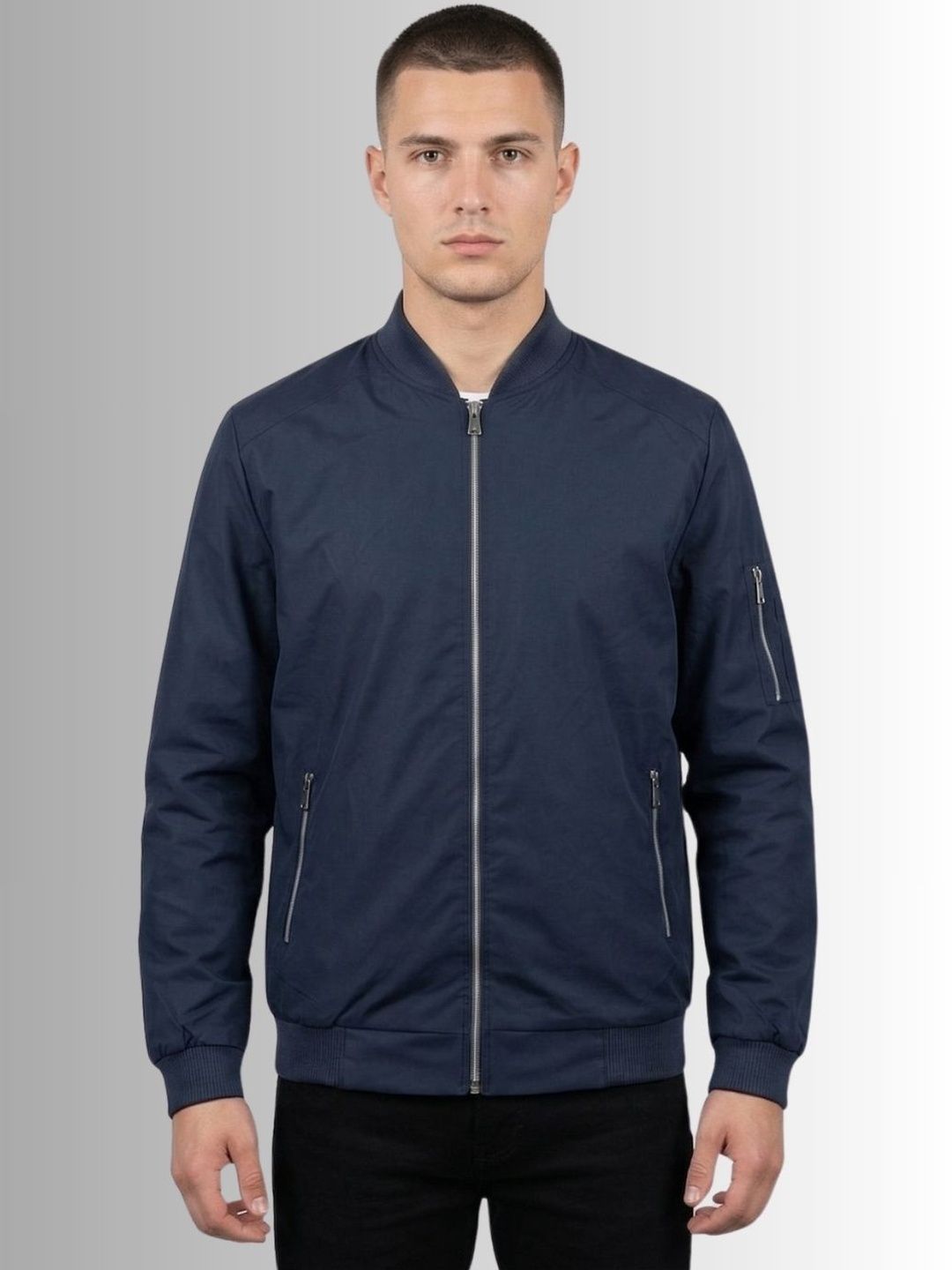 MIA FASHION Men Windcheater Cycling Biker Jacket
