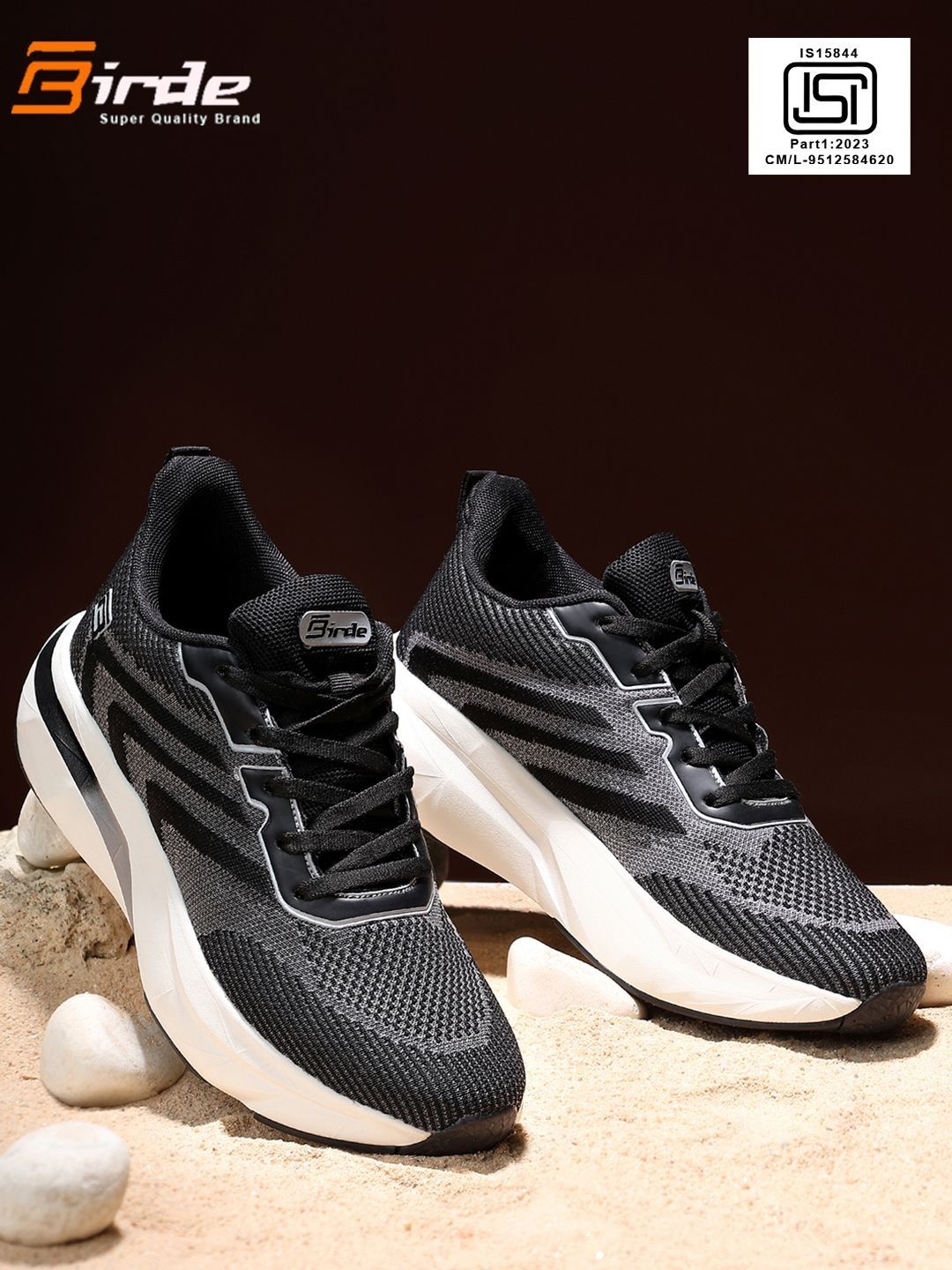 BIRDE Men Mesh Walking Non-Marking Shoes