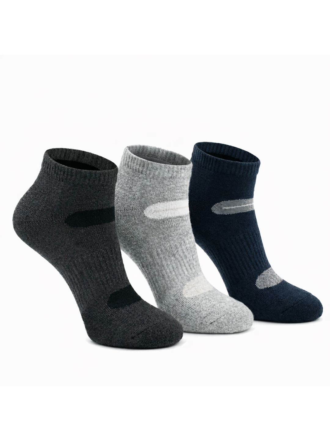 Dollar Men Pack of 3 Cotton Assorted Ankle Length Socks