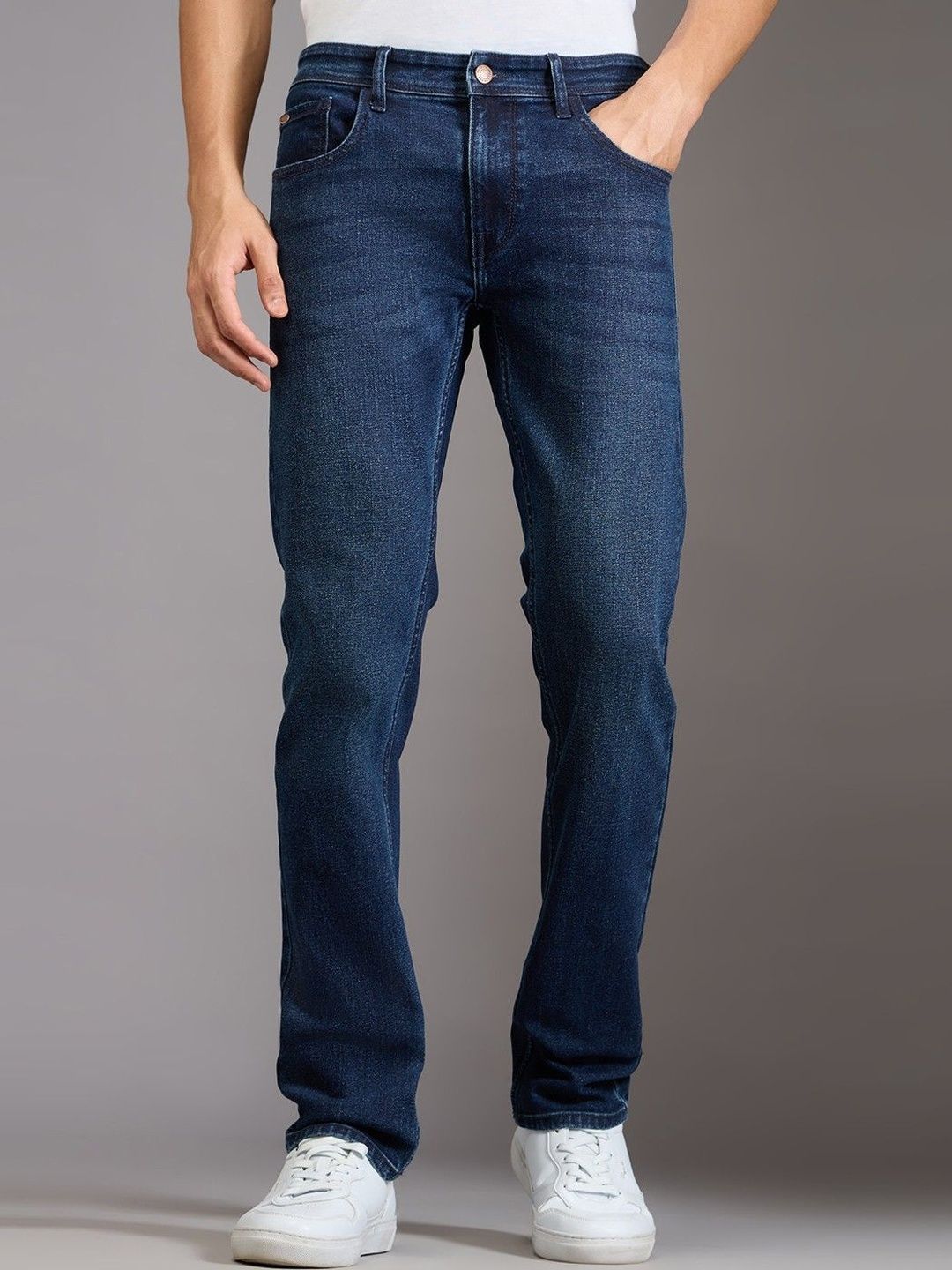 Pepe Jeans Men Vapour Slim Fit Mid-Rise Stretchable Jeans