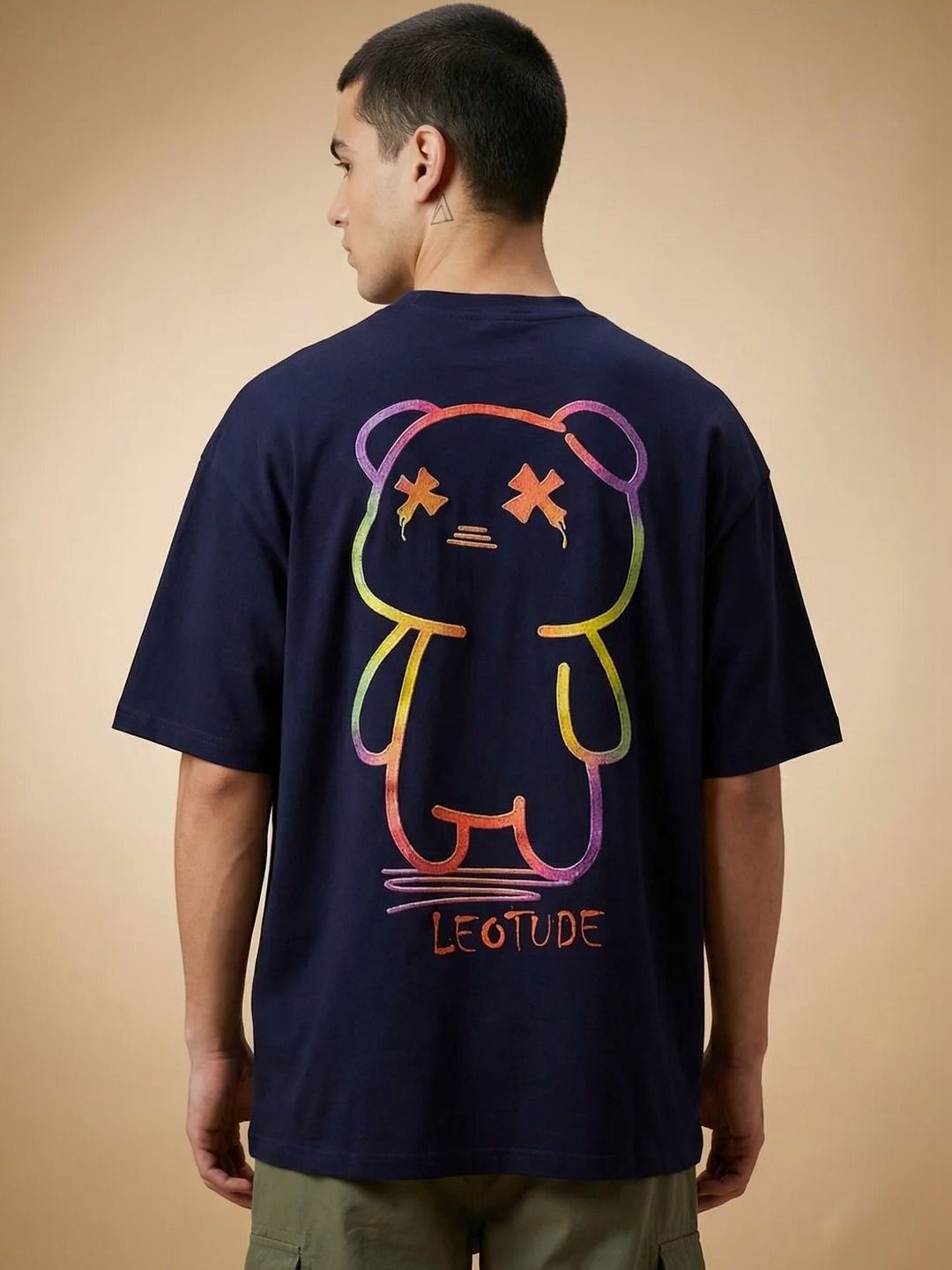Leotude Men Typography Printed T-shirt