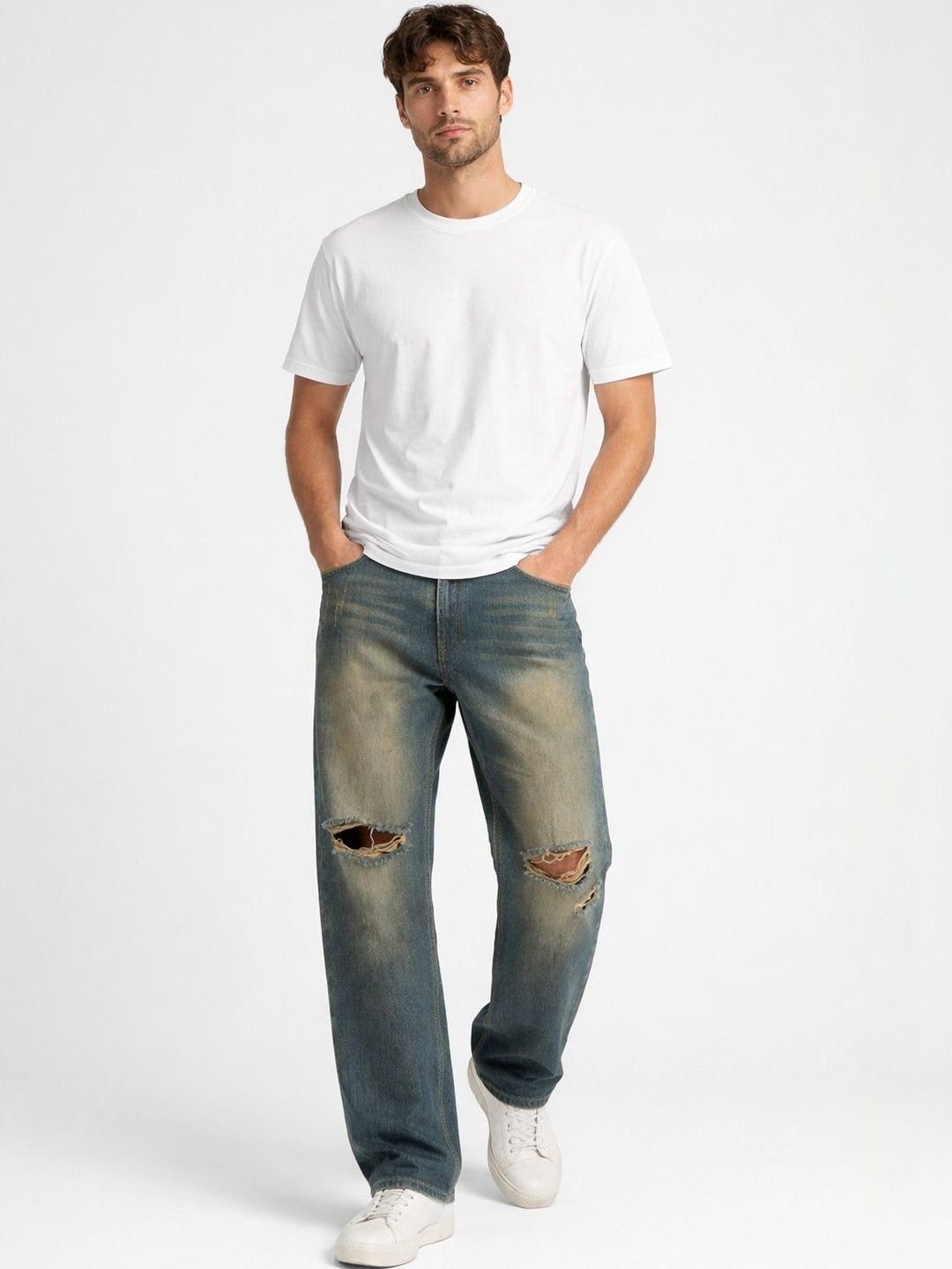 Suo Men Mid-Rise Jeans