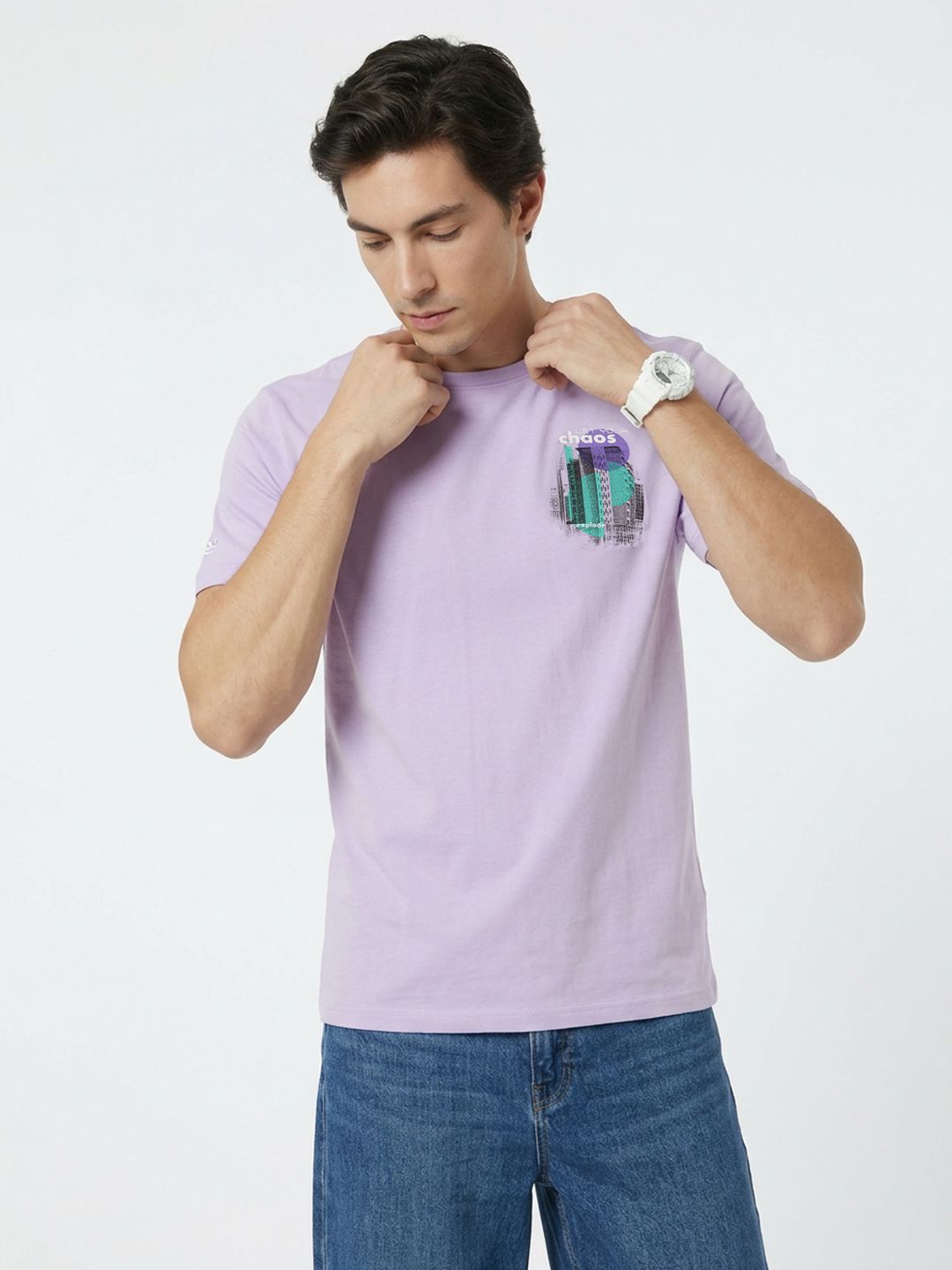 WROGN Graphic Printed Slim Fit T-shirt