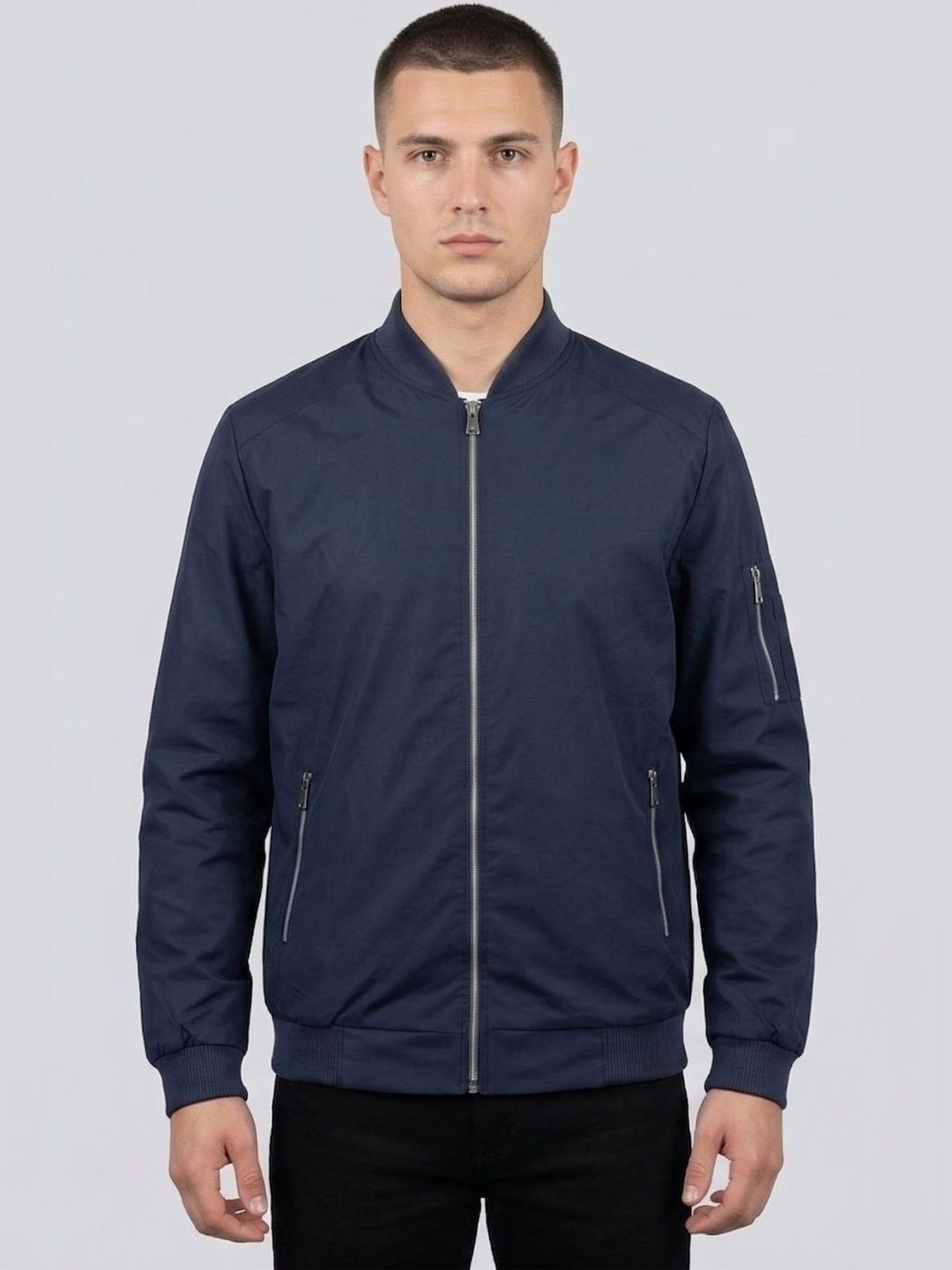 CARABA Men Lightweight Bomber Jacket