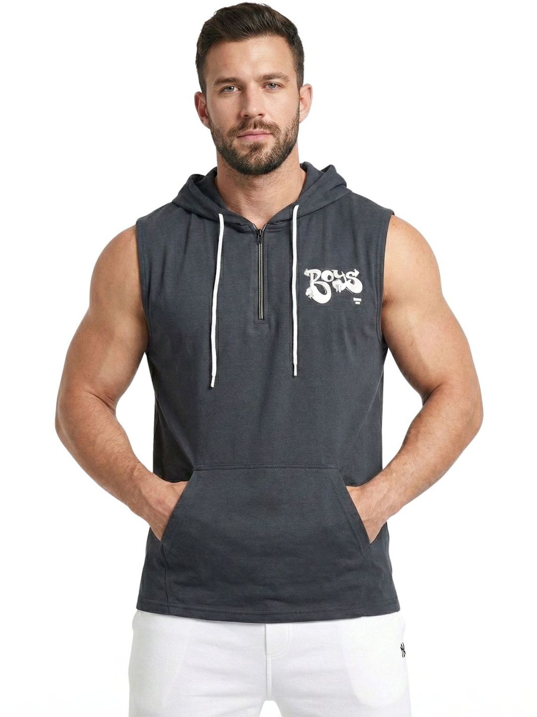 R.Code by The Roadster Life Co. Men Printed Hooded T-shirt