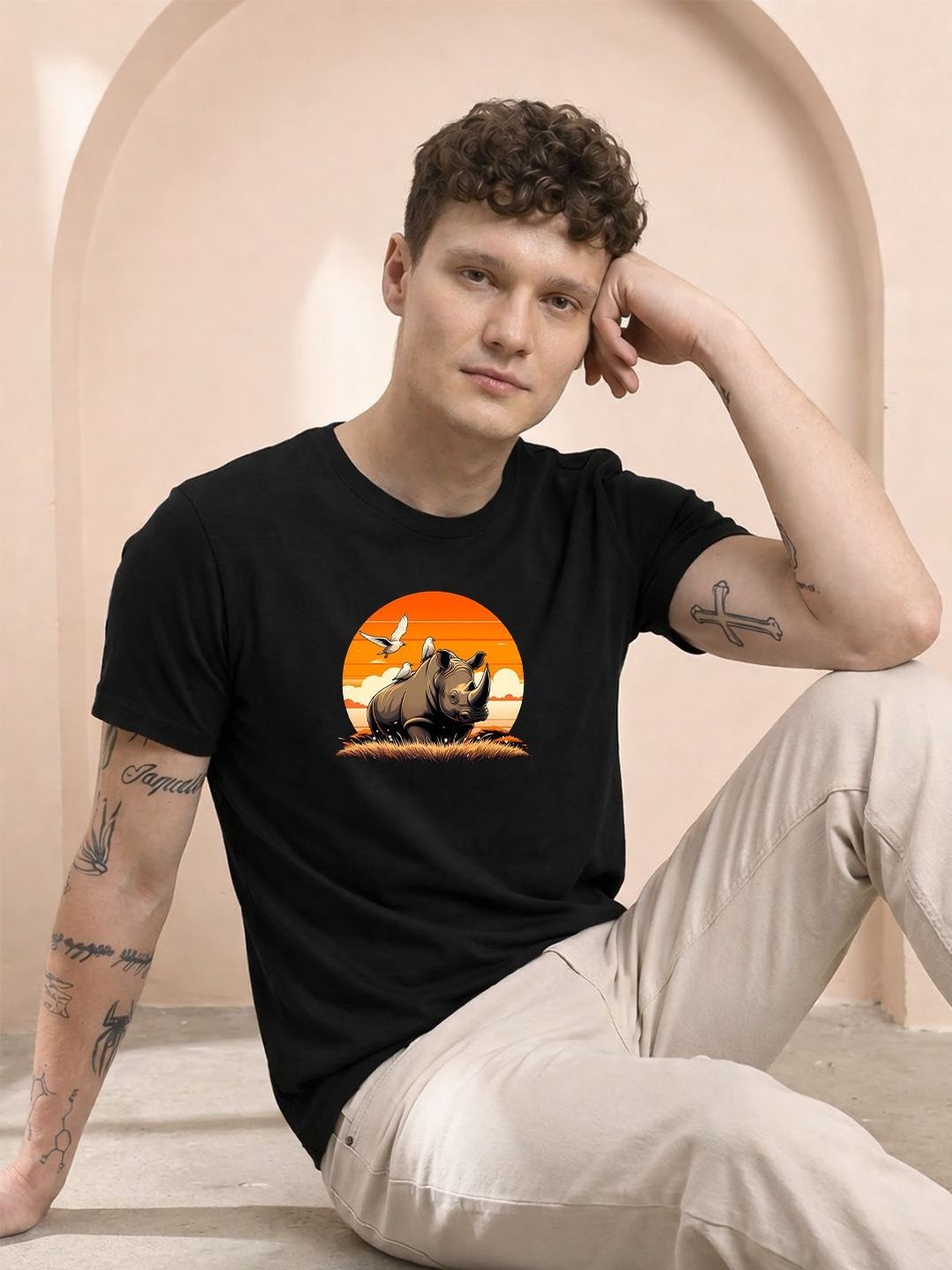 HERE&NOW Men Printed T-shirt