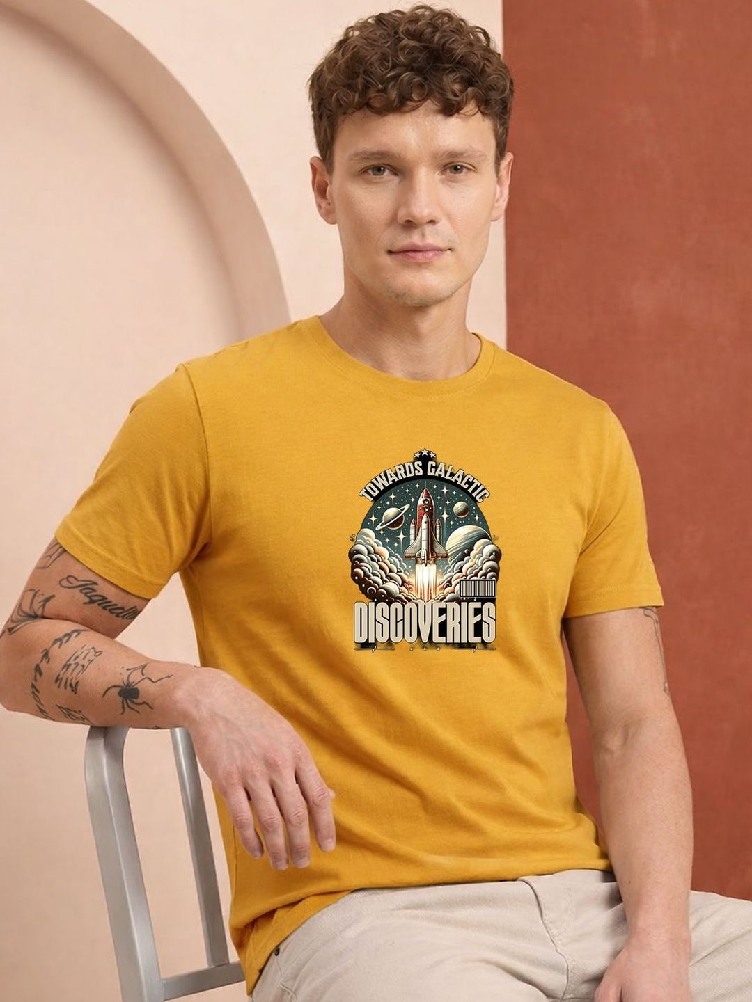 HERE&NOW Men Printed T-shirt