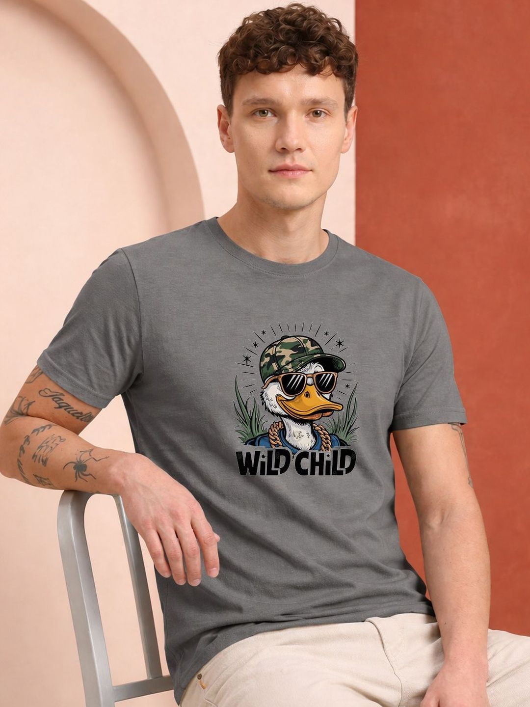 HERE&NOW Men Printed T-shirt