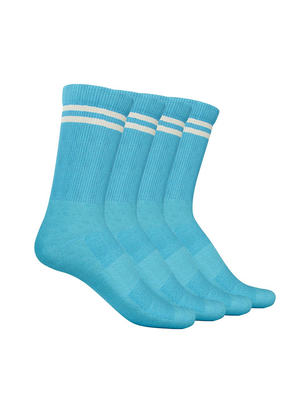 TalkingSox Unisex Pack Of 4 Striped Bamboo Crew-Length Socks