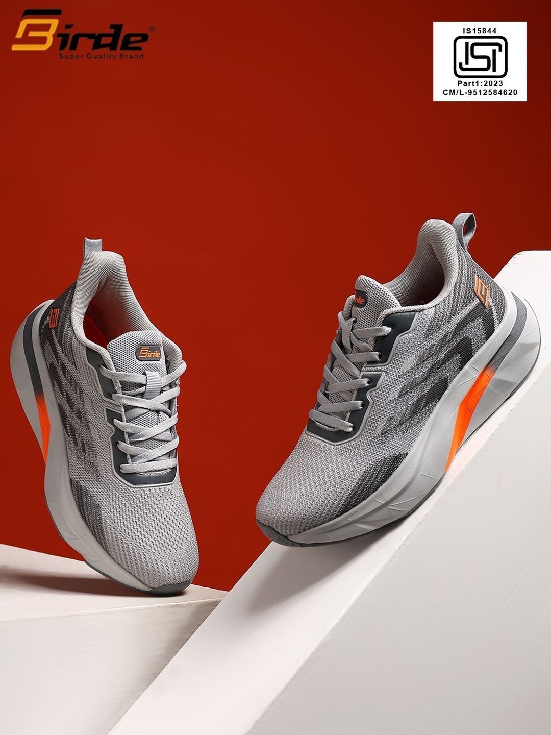 BIRDE Men Mesh Walking Non-Marking Shoes