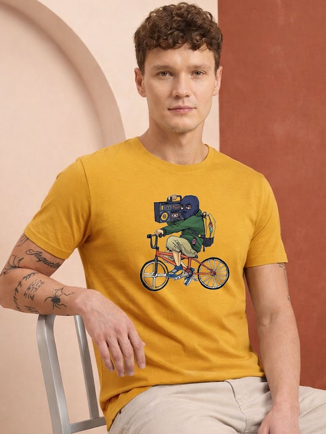 HERE&NOW Men Printed T-shirt