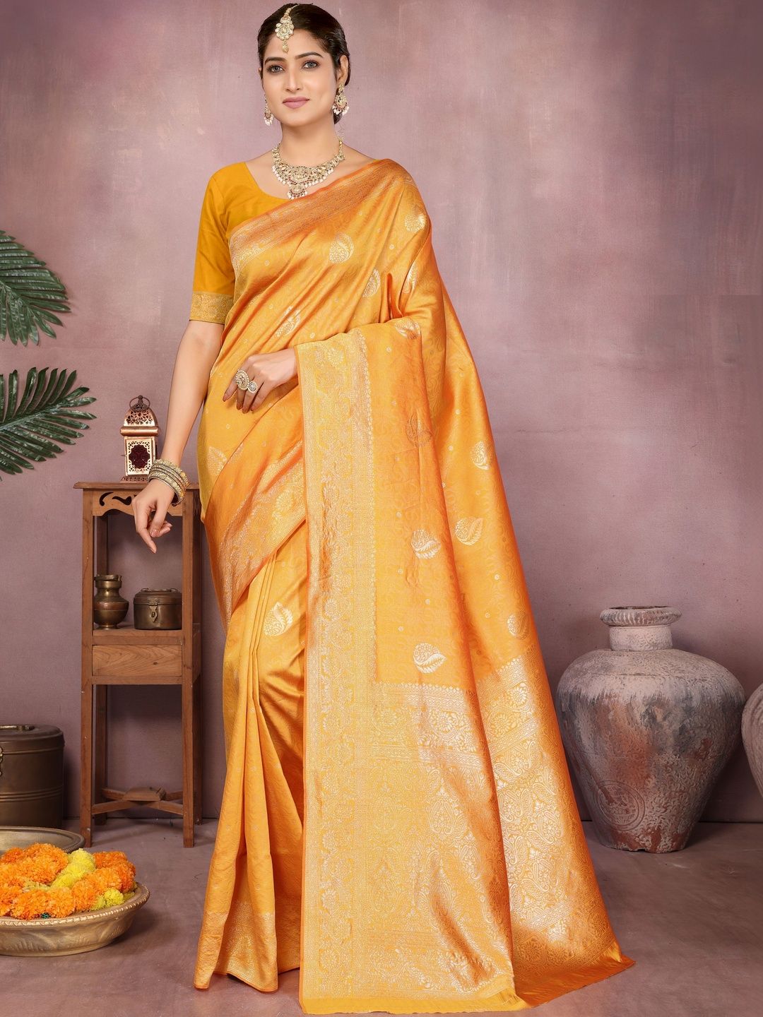 Anouk Woven Design Art Silk Saree