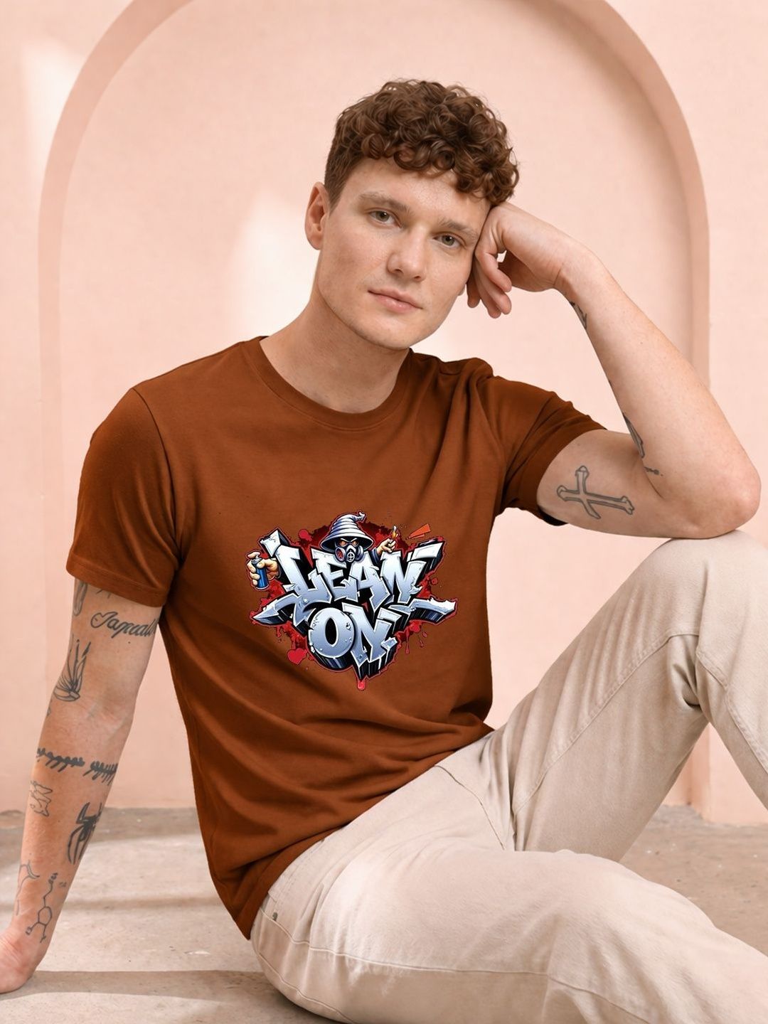 HERE&NOW Men Printed T-shirt