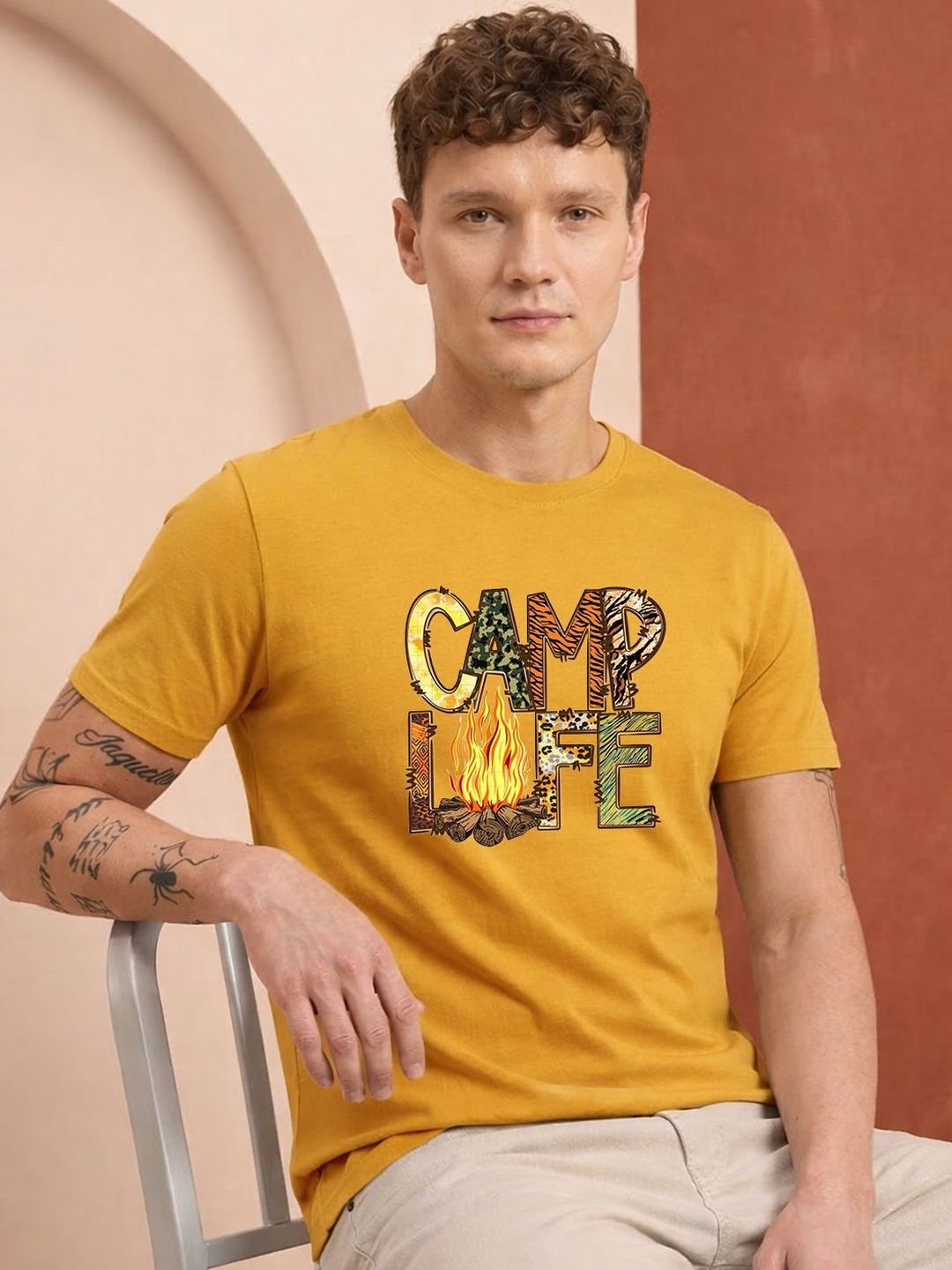 HERE&NOW Men Printed T-shirt