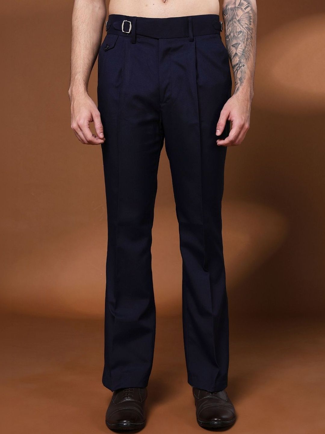 Qlanz Men Italian Pleated Trousers