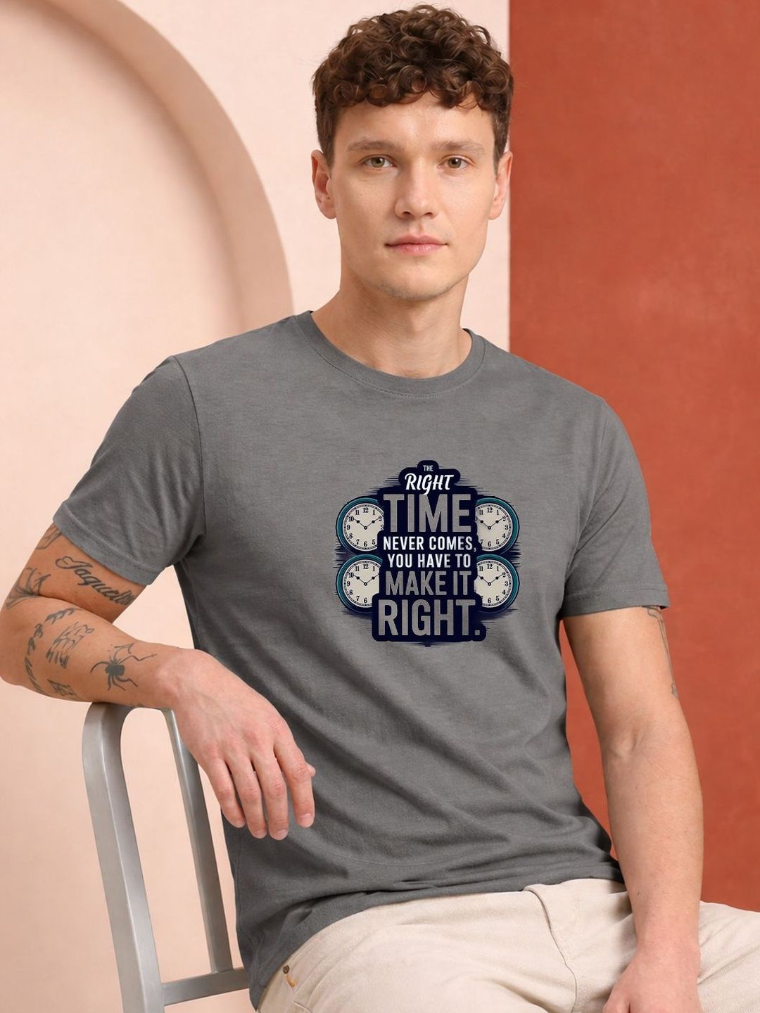 HERE&NOW Men Printed T-shirt