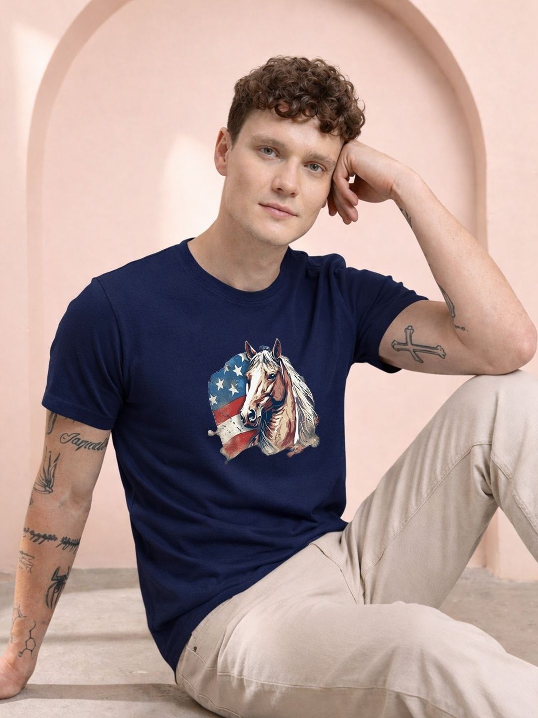 HERE&NOW Men Printed T-shirt