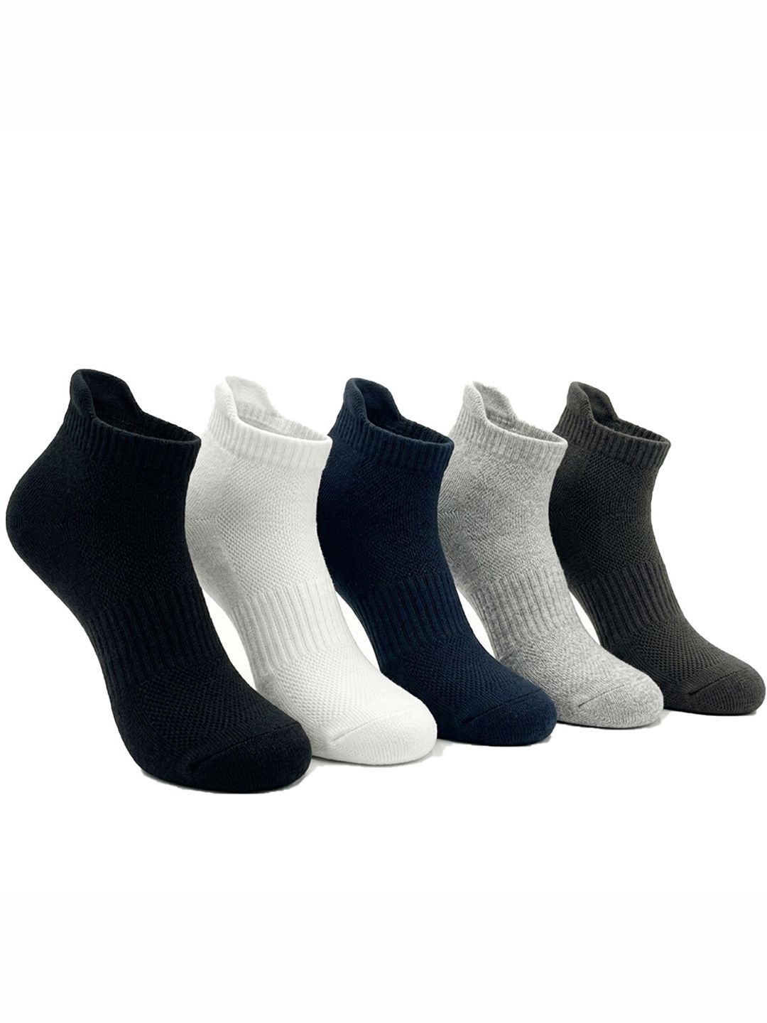 Dollar Men Pack of 5 Cotton Assorted Ankle Length Socks