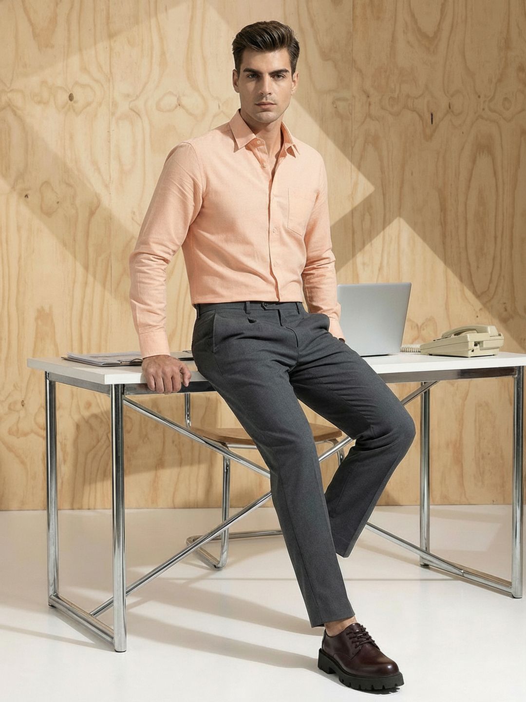 INVICTUS Slim Fit Pure Cotton Formal Shirt