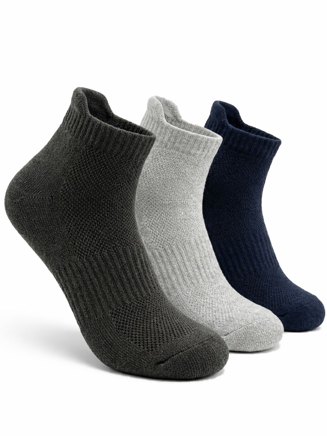 Dollar Men Pack of 3 Cotton Assorted Ankle Length Socks