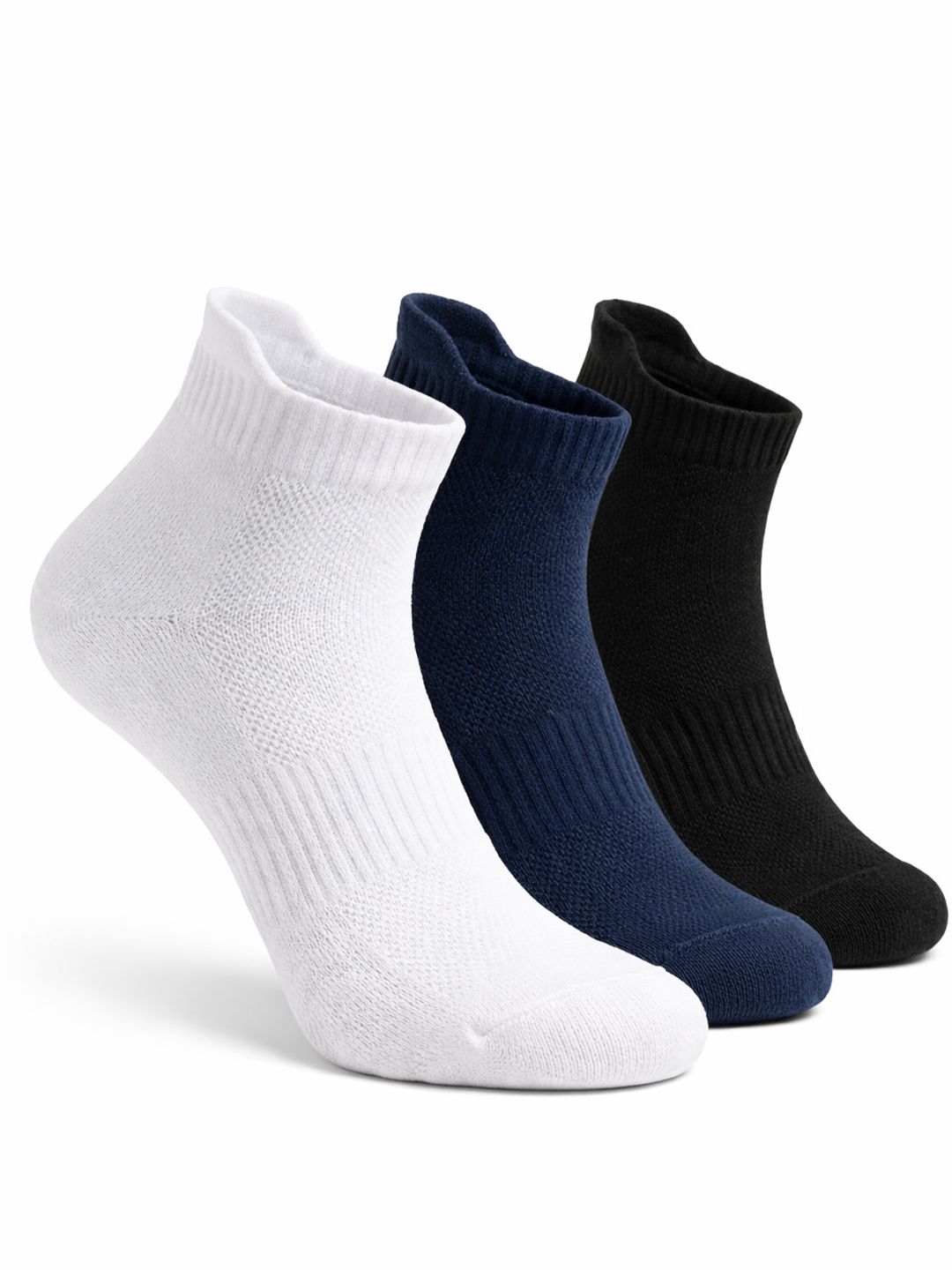 Dollar Men Pack of 3 Cotton Assorted Ankle Length Socks
