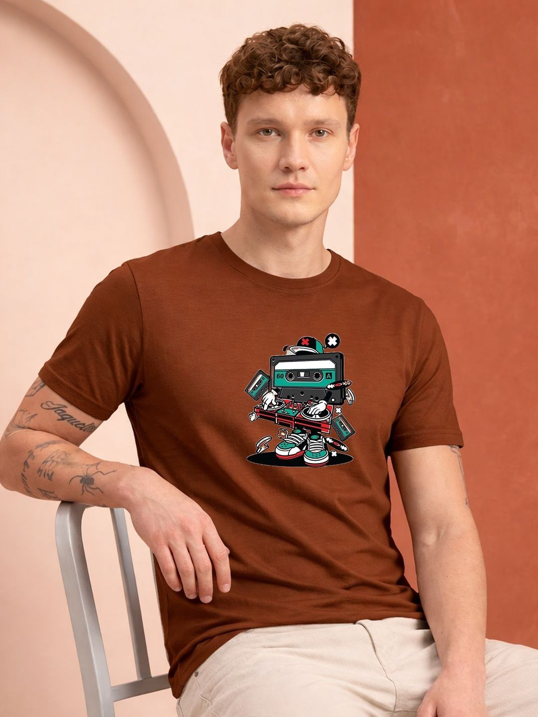 HERE&NOW Men Printed T-shirt