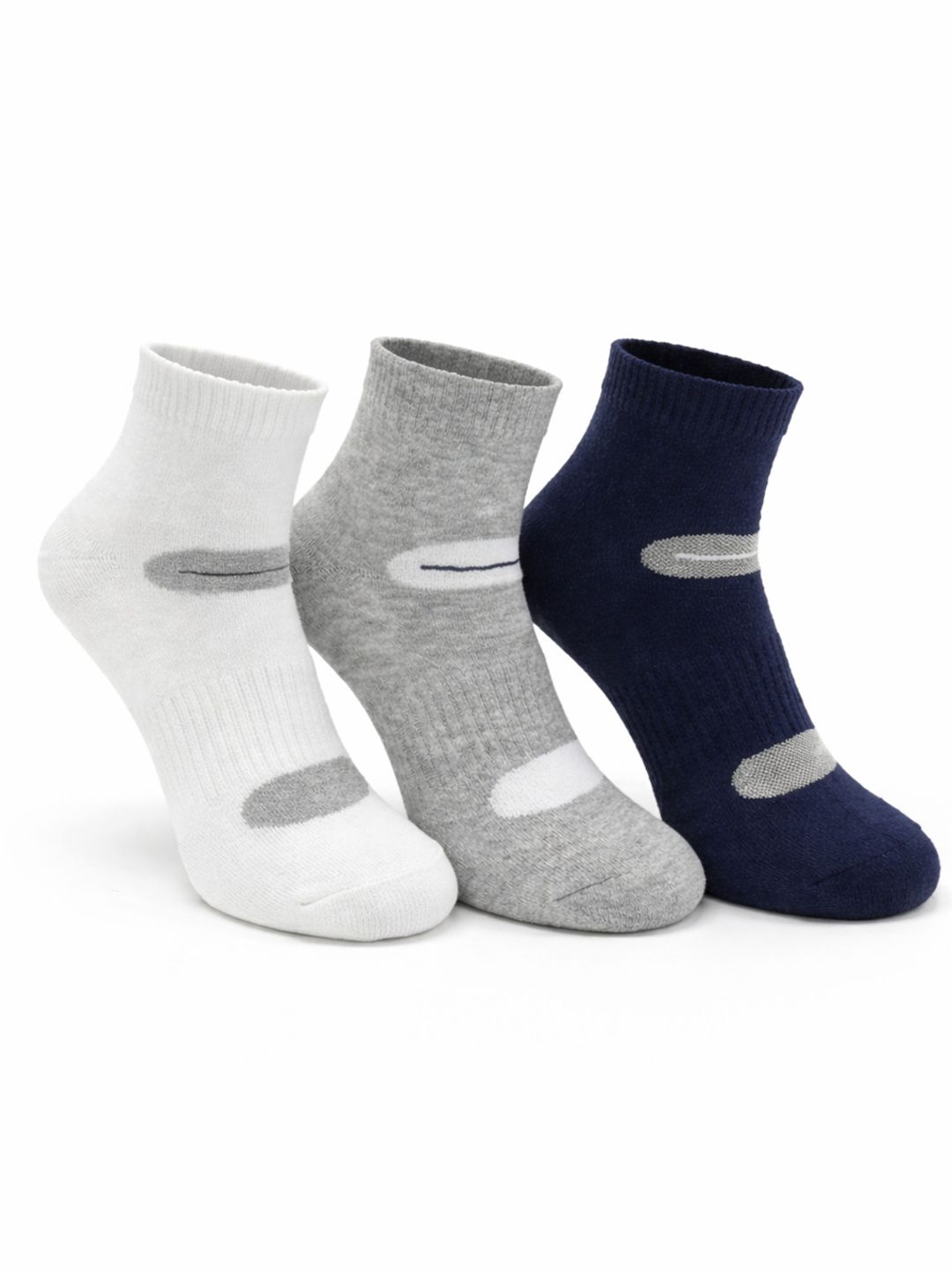 Dollar Men Pack of 3 Cotton Assorted Ankle Length Socks