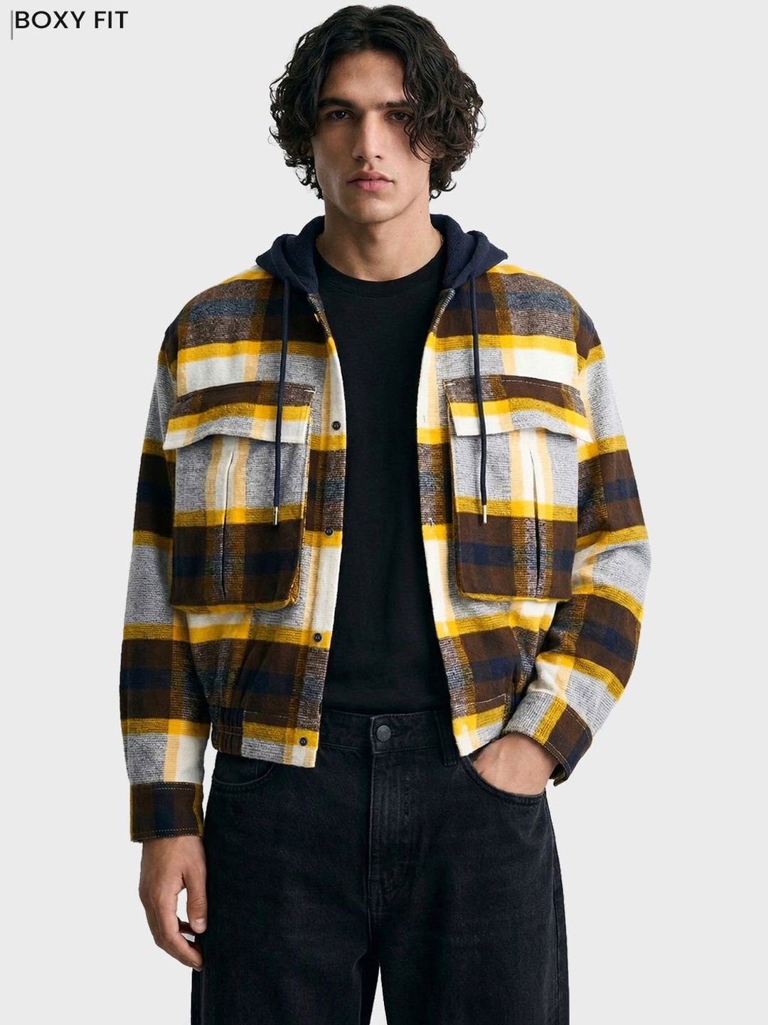 The Indian Garage Co Men Boxy Checked Casual Shirt