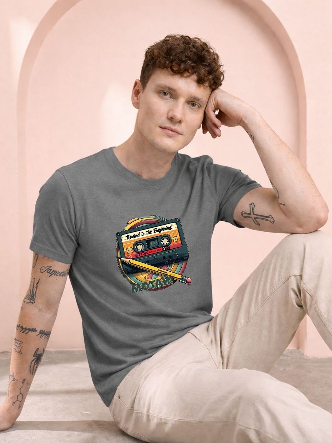 HERE&NOW Men Printed T-shirt