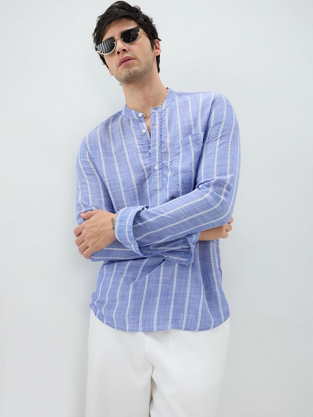 VASTRADO Men Striped Kurta