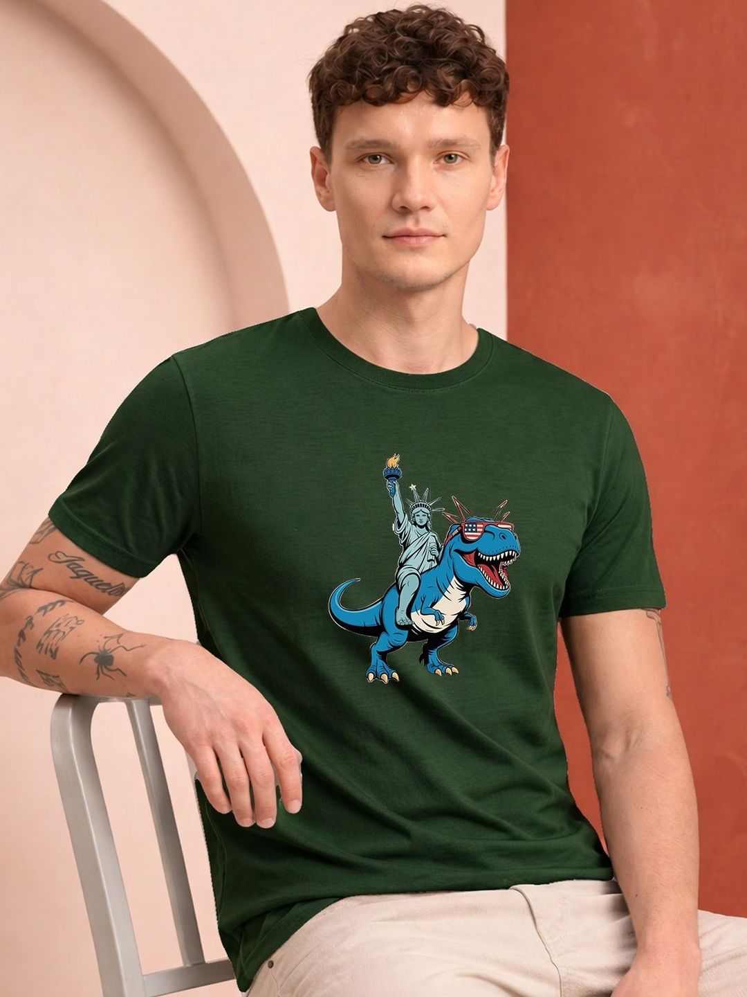 HERE&NOW Men Printed T-shirt