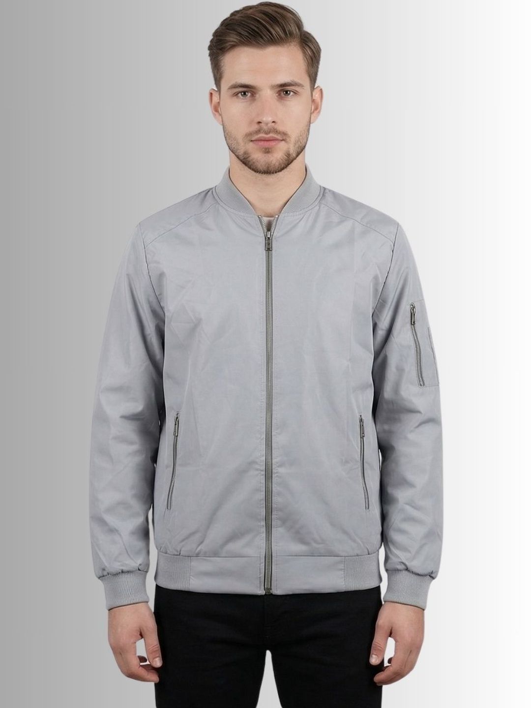 MIA FASHION Men Windcheater Cycling Biker Jacket