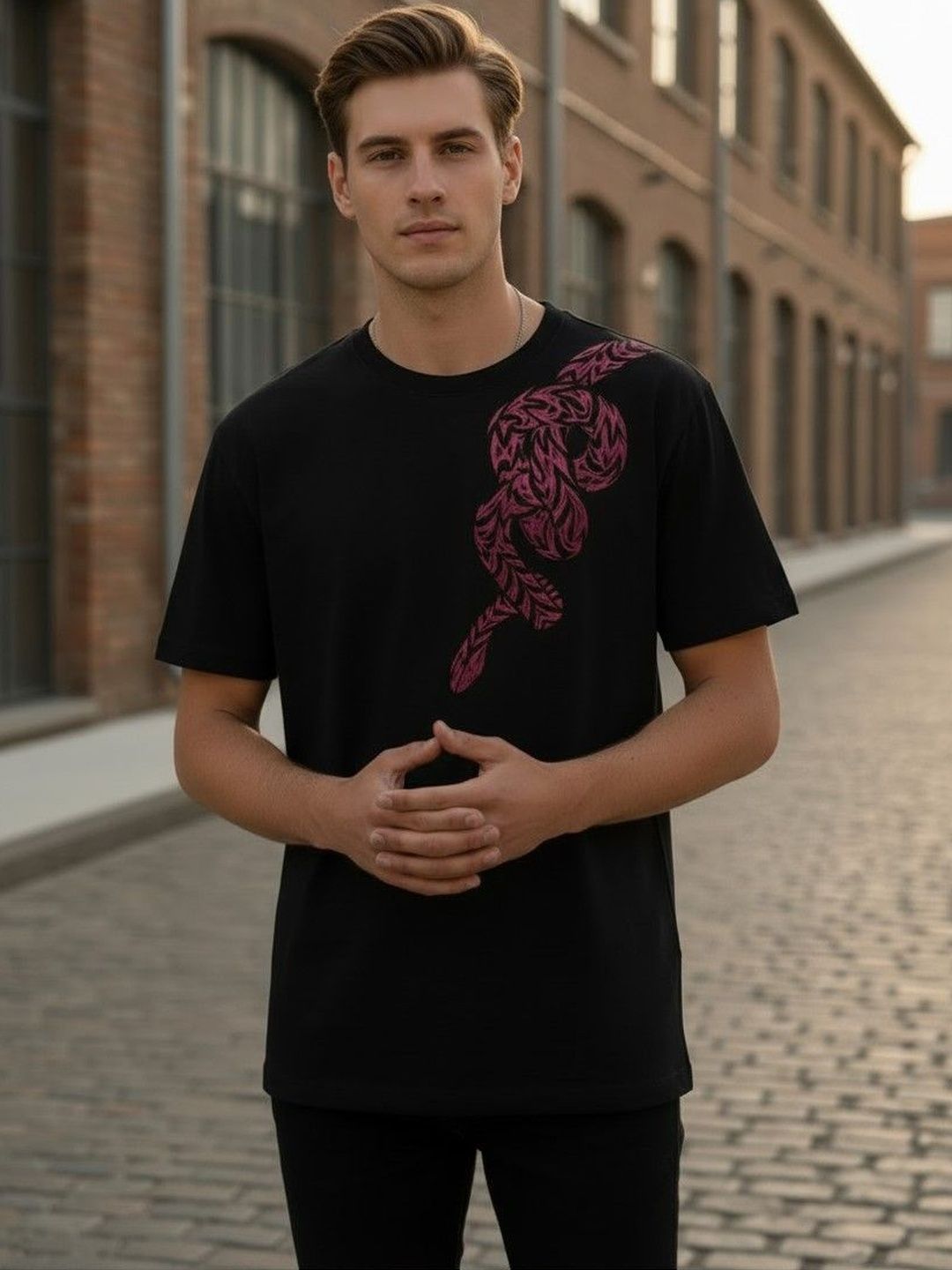 Mast & Harbour Men Printed T-shirt