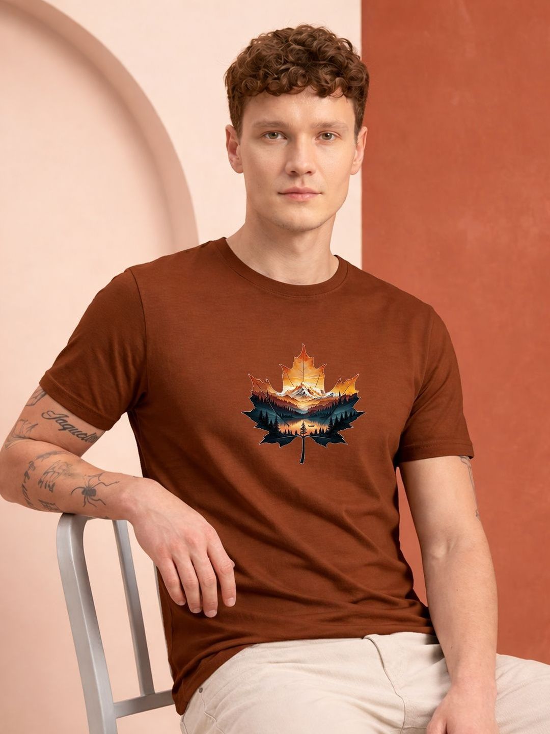 HERE&NOW Men Printed T-shirt
